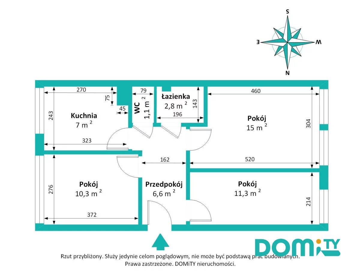 3 pokoje, apartament 55,00 m², piętro 1, oferta nr , 294928, Wrocław