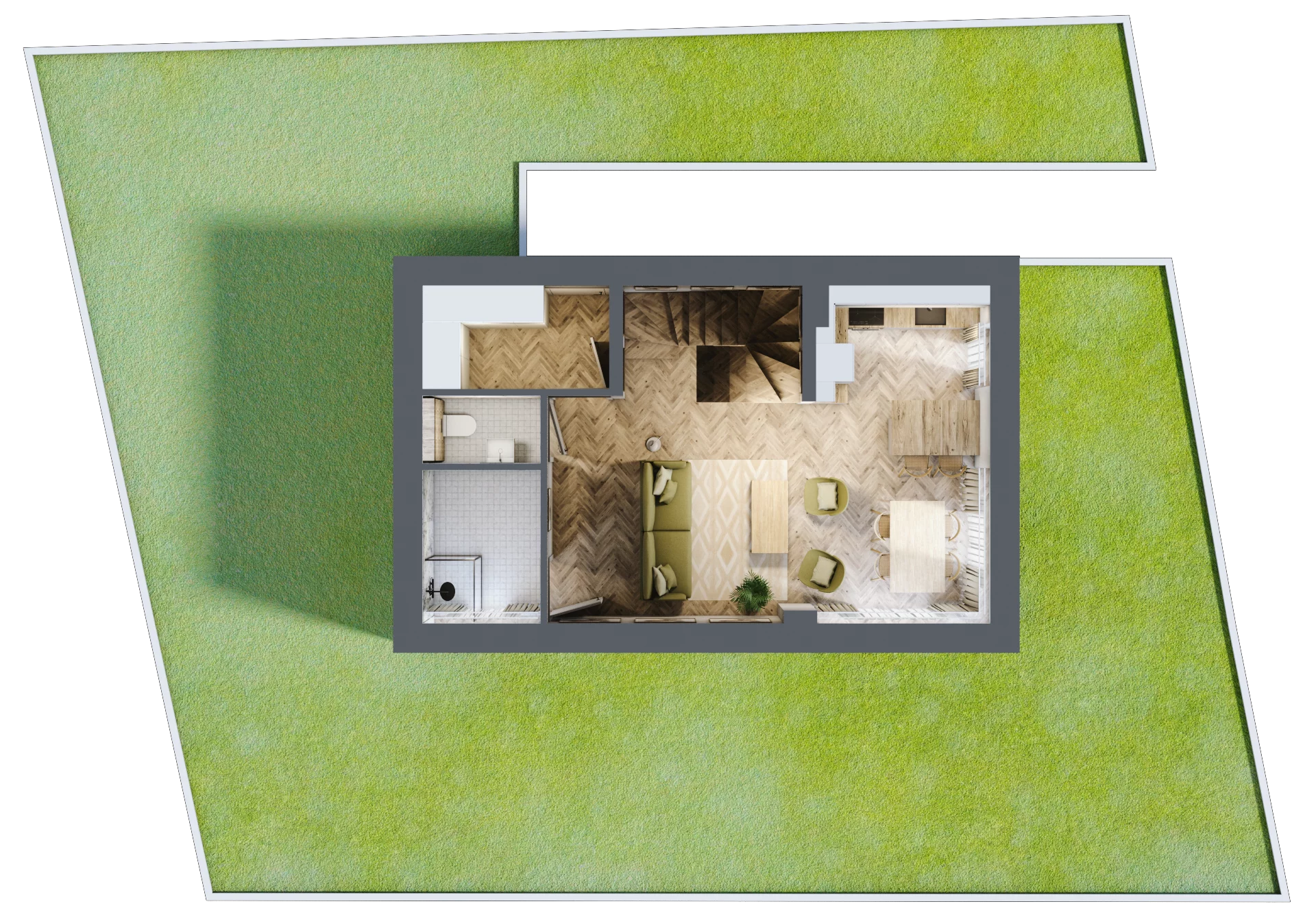 Dom 81,94 m², oferta nr 2, Zakątek Chotarz, Kościelisko, ul. Nędzy Kubińca