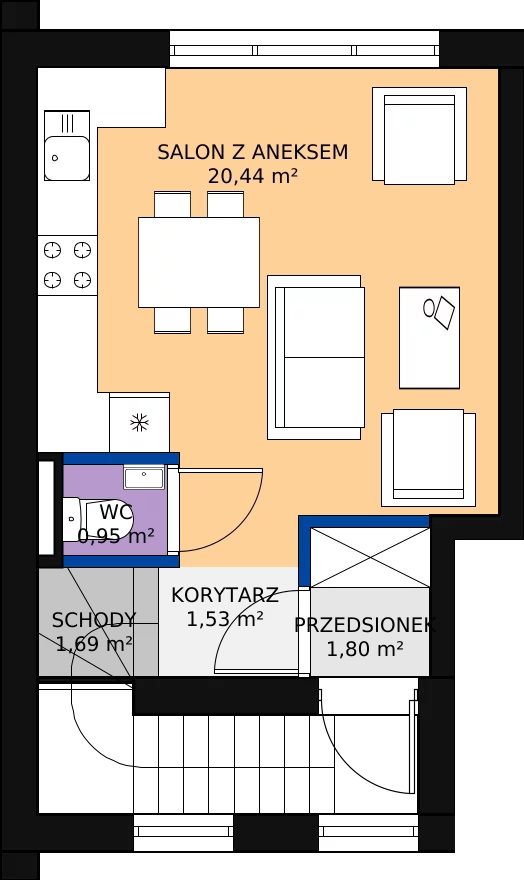 Zalety mieszkania 78 m², 3/L2