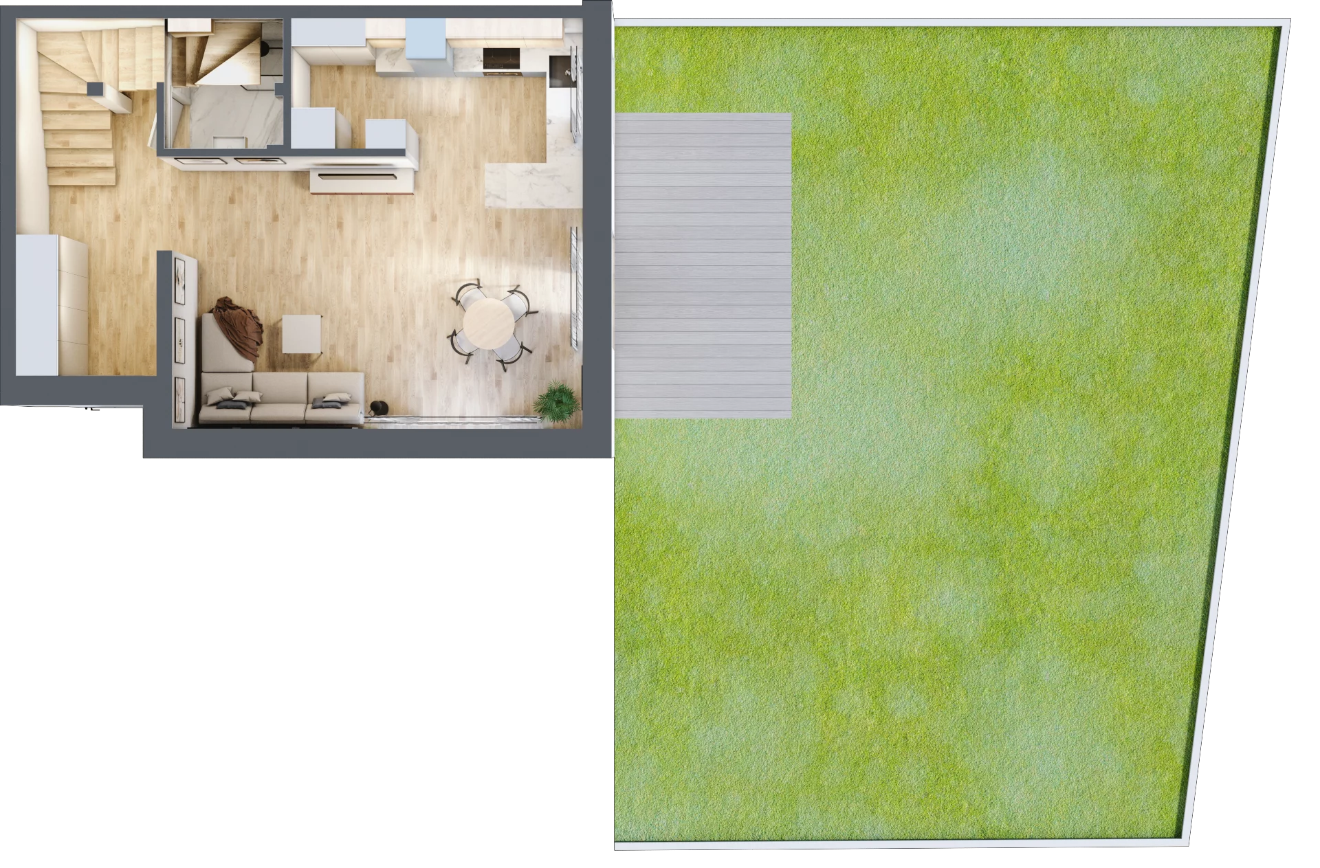 Dom 94,10 m², oferta nr 14C, Osiedle Tymiankowa 1 - domy, Łódź, Widzew, ul. Tymiankowa 1