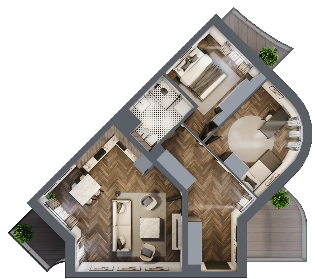 3 pokoje, mieszkanie 64,22 m², piętro 3, oferta nr 30, Osiedle Nove, Ostróda, ul. 1 Dywizji