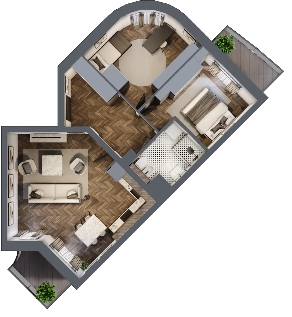 2 pokoje, mieszkanie 59,50 m², parter, oferta nr 37, Osiedle Nove, Ostróda, ul. 1 Dywizji