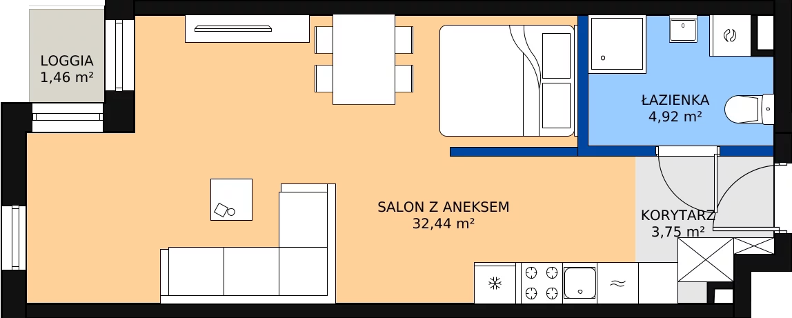 Zalety mieszkania 41.01 m², 8