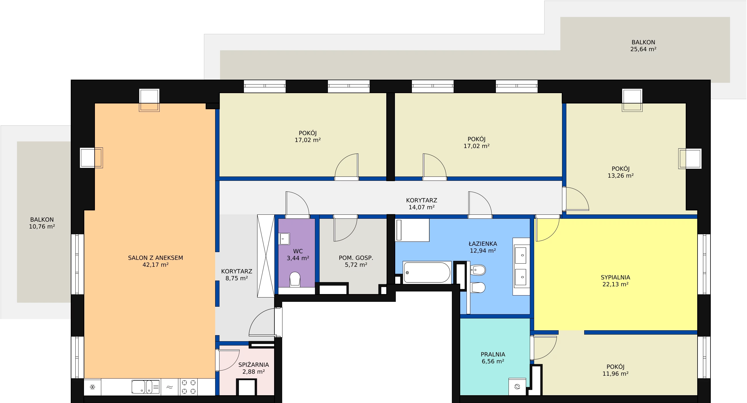 Zalety apartamentu 177.92 m², D09