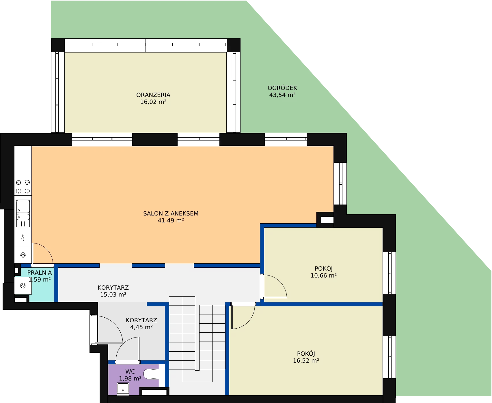 Zalety apartamentu 216.15 m², E02