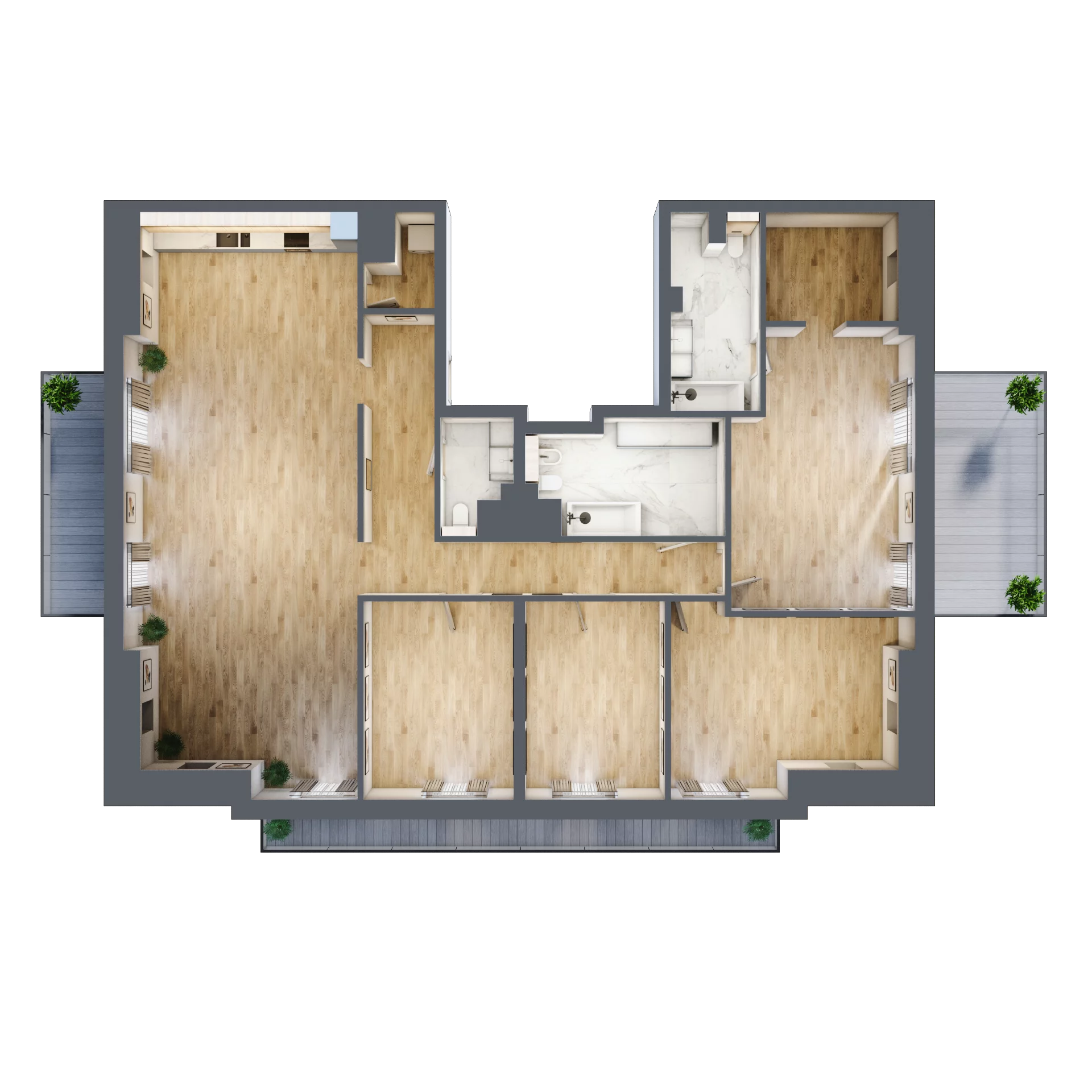 5 pokoi, apartament 180,60 m², piętro 2, oferta nr G10, Przy Parku, Żerniki Wrocławskie, ul. Parkowa