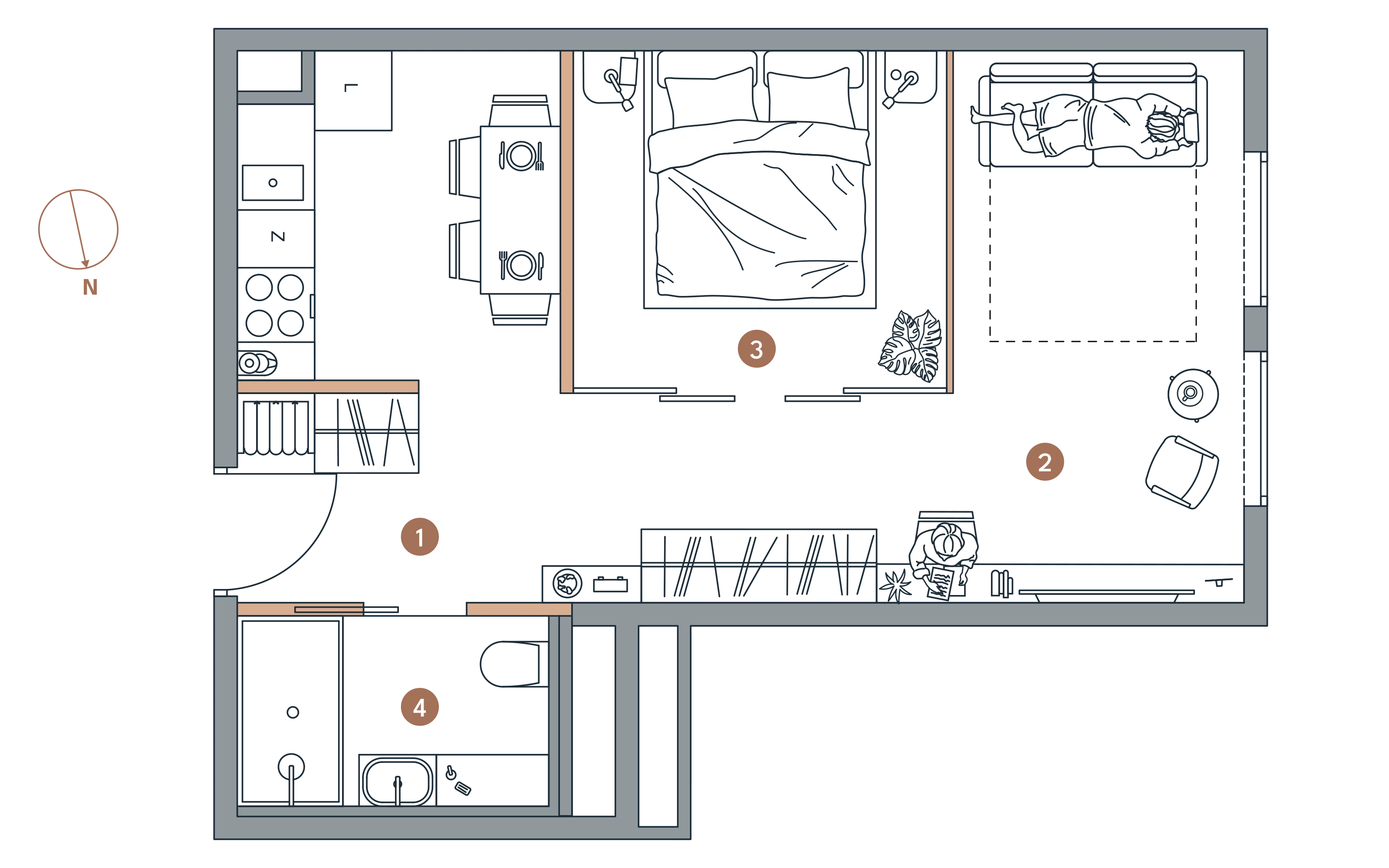 Apartament inwestycyjny 36,05 m², piętro 1, oferta nr A/1.13, Starowiejska 3, Katowice, Śródmieście, ul. Starowiejska 3