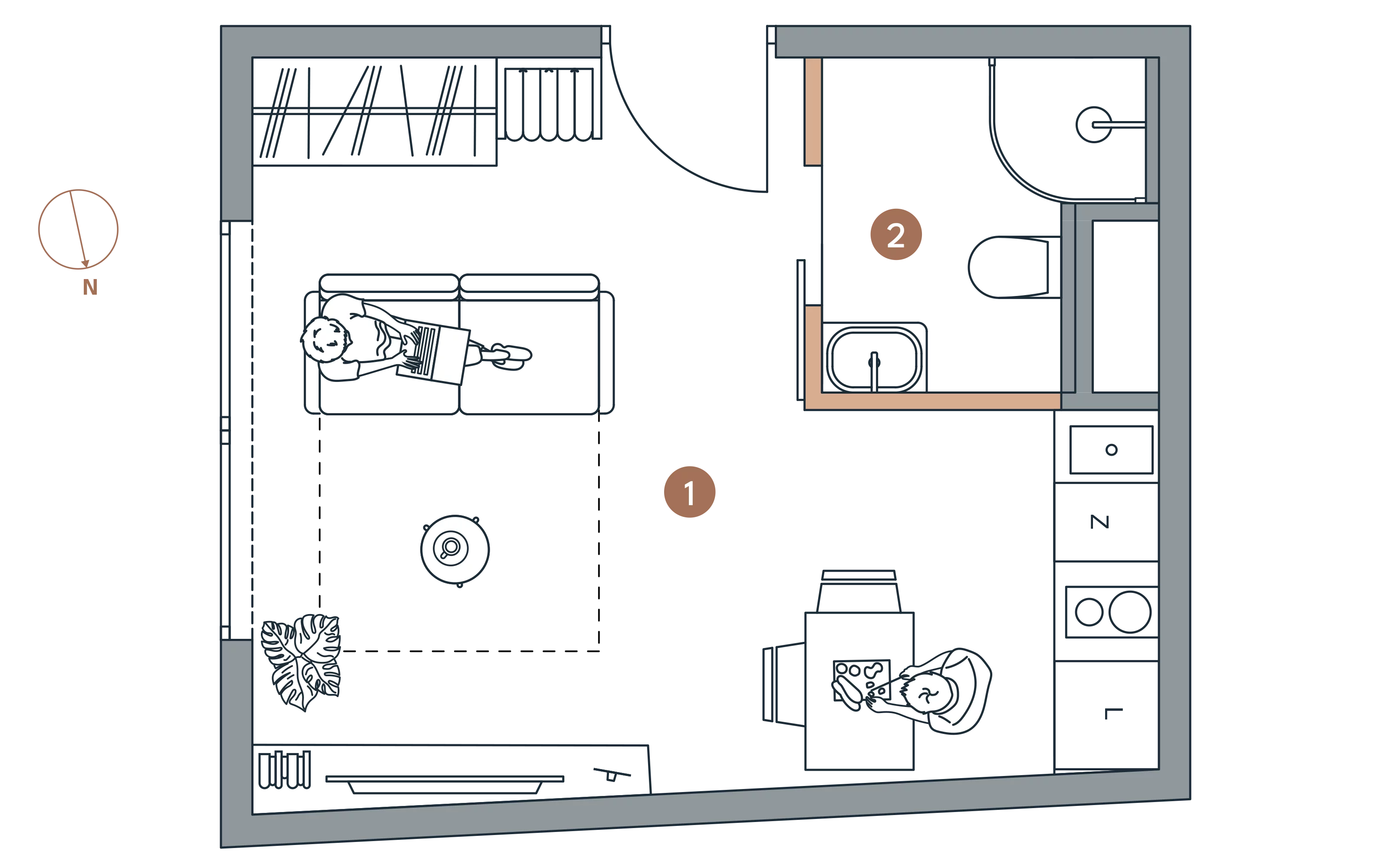 Apartament inwestycyjny 20,52 m², piętro 1, oferta nr A/1.18, Starowiejska 3, Katowice, Śródmieście, ul. Starowiejska 3