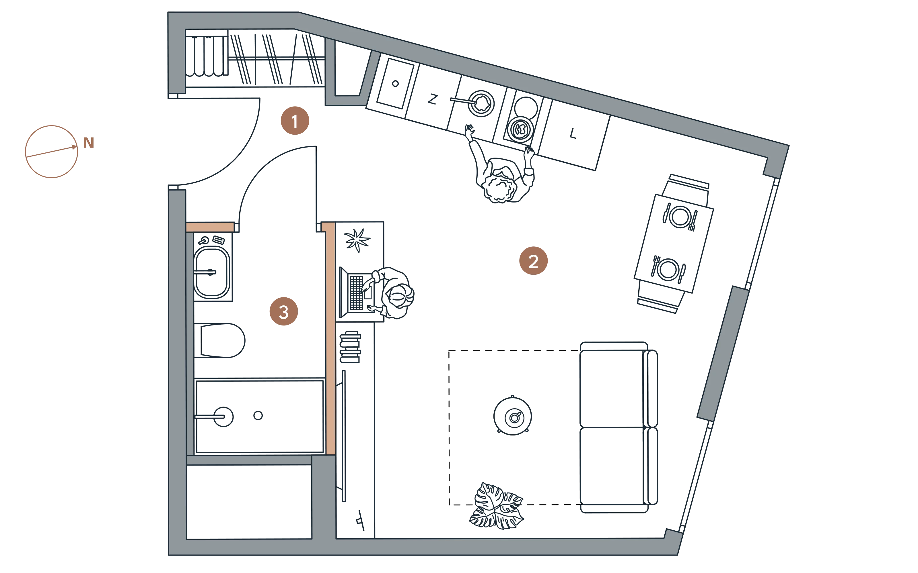 Apartament inwestycyjny 24,03 m², piętro 1, oferta nr A/1.21, Starowiejska 3, Katowice, Śródmieście, ul. Starowiejska 3