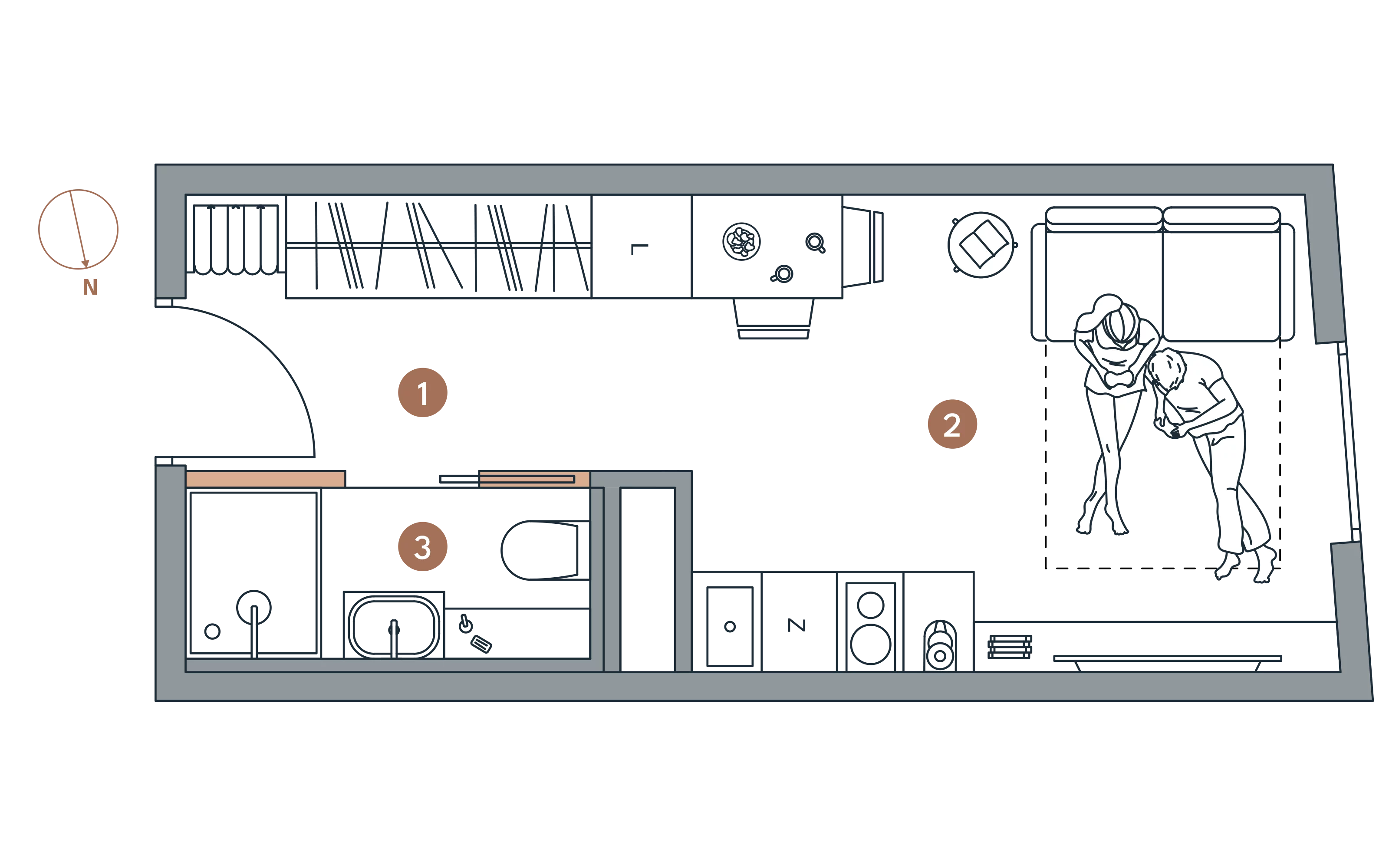 Apartament inwestycyjny 18,11 m², piętro 1, oferta nr A/1.7, Starowiejska 3, Katowice, Śródmieście, ul. Starowiejska 3