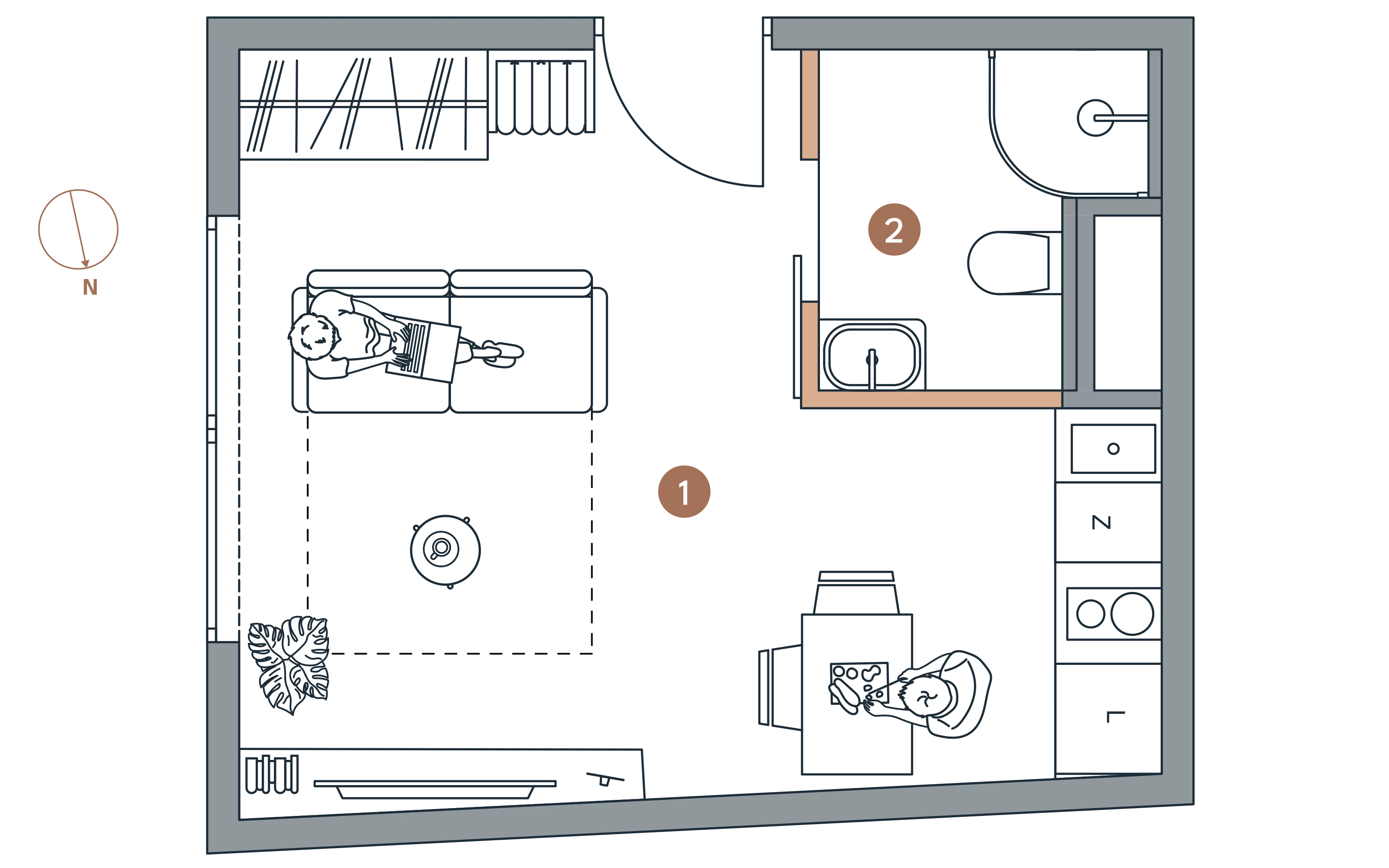 Apartament inwestycyjny 20,52 m², piętro 4, oferta nr A/4.14, Starowiejska 3, Katowice, Śródmieście, ul. Starowiejska 3