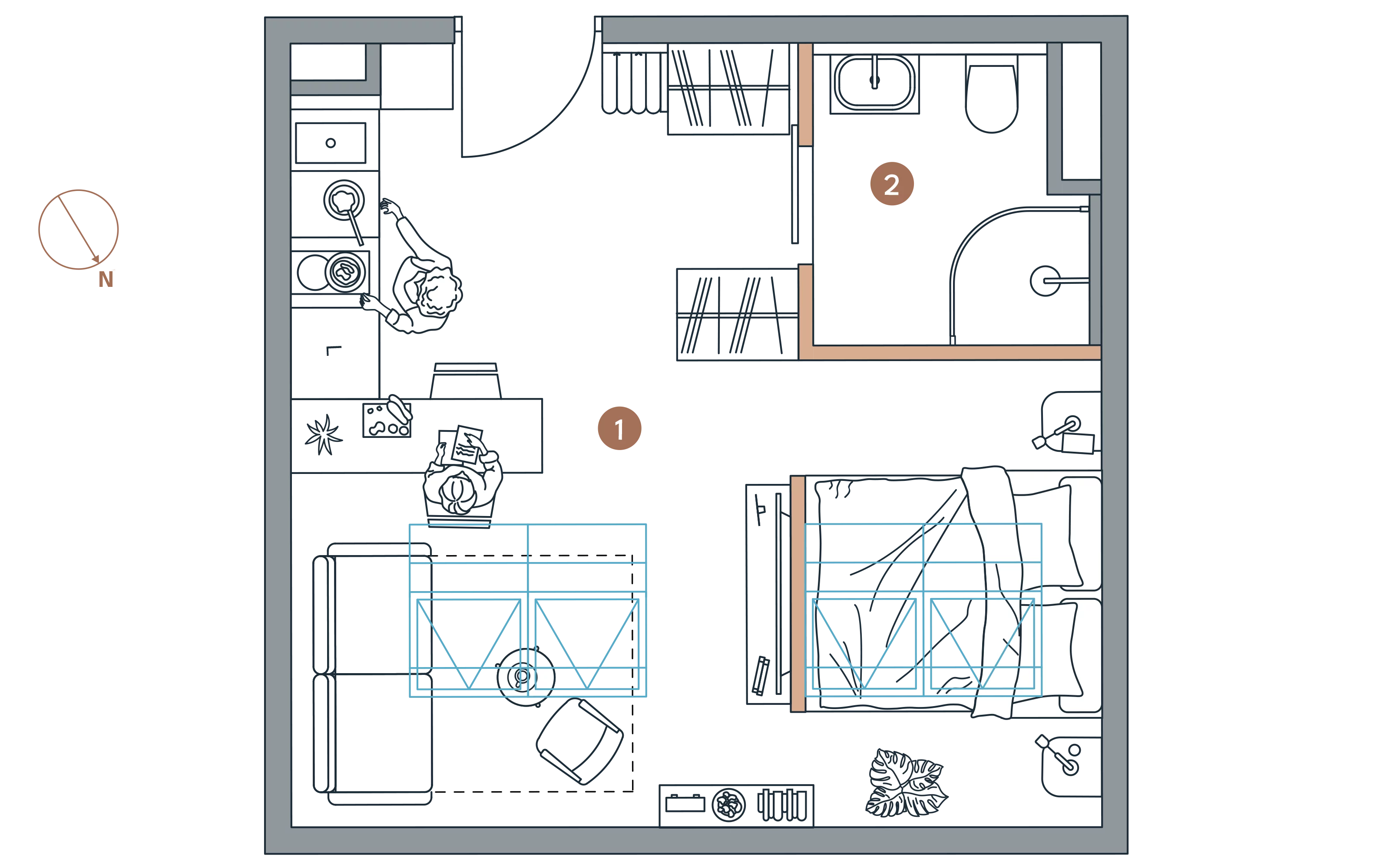 Apartament inwestycyjny 21,90 m², piętro 4, oferta nr A/4.16, Starowiejska 3, Katowice, Śródmieście, ul. Starowiejska 3