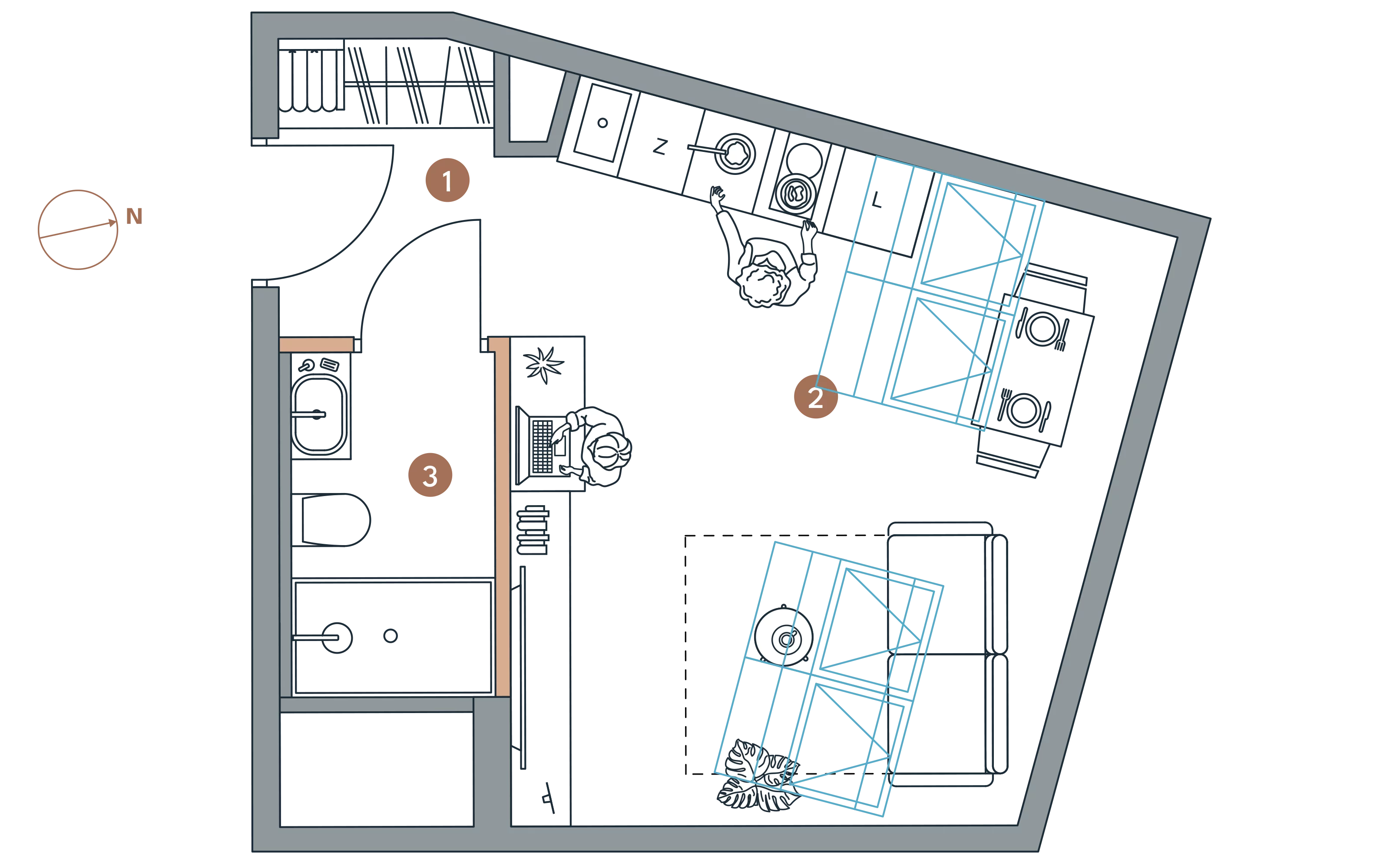 Apartament inwestycyjny 19,49 m², piętro 4, oferta nr A/4.17, Starowiejska 3, Katowice, Śródmieście, ul. Starowiejska 3