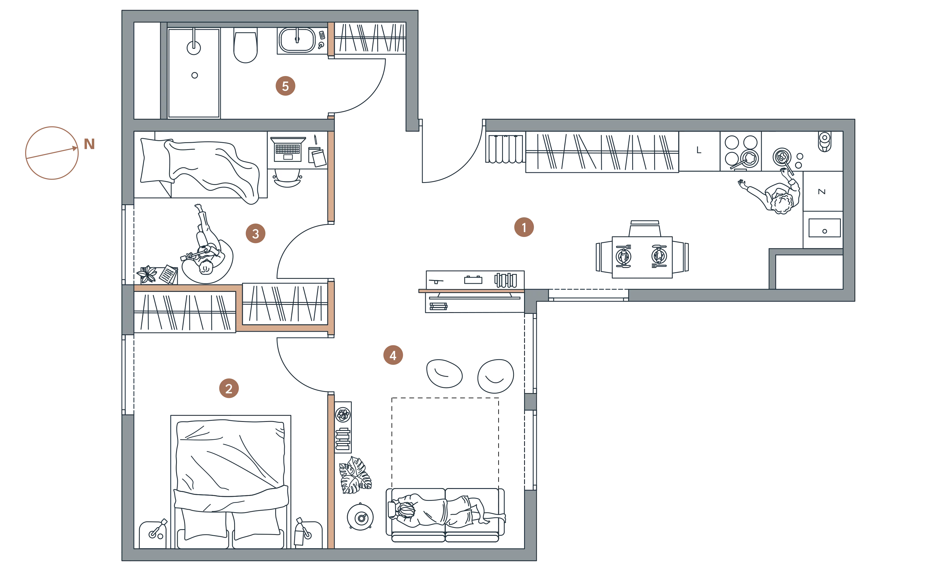 Apartament inwestycyjny 50,68 m², piętro 1, oferta nr A/1.4, Starowiejska 3, Katowice, Śródmieście, ul. Starowiejska 3