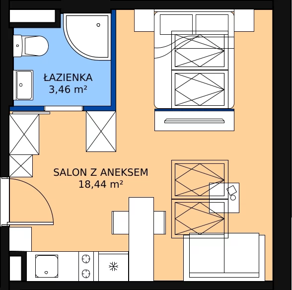Zalety apartamentu inwestycyjnego 21.9 m², A/4.16