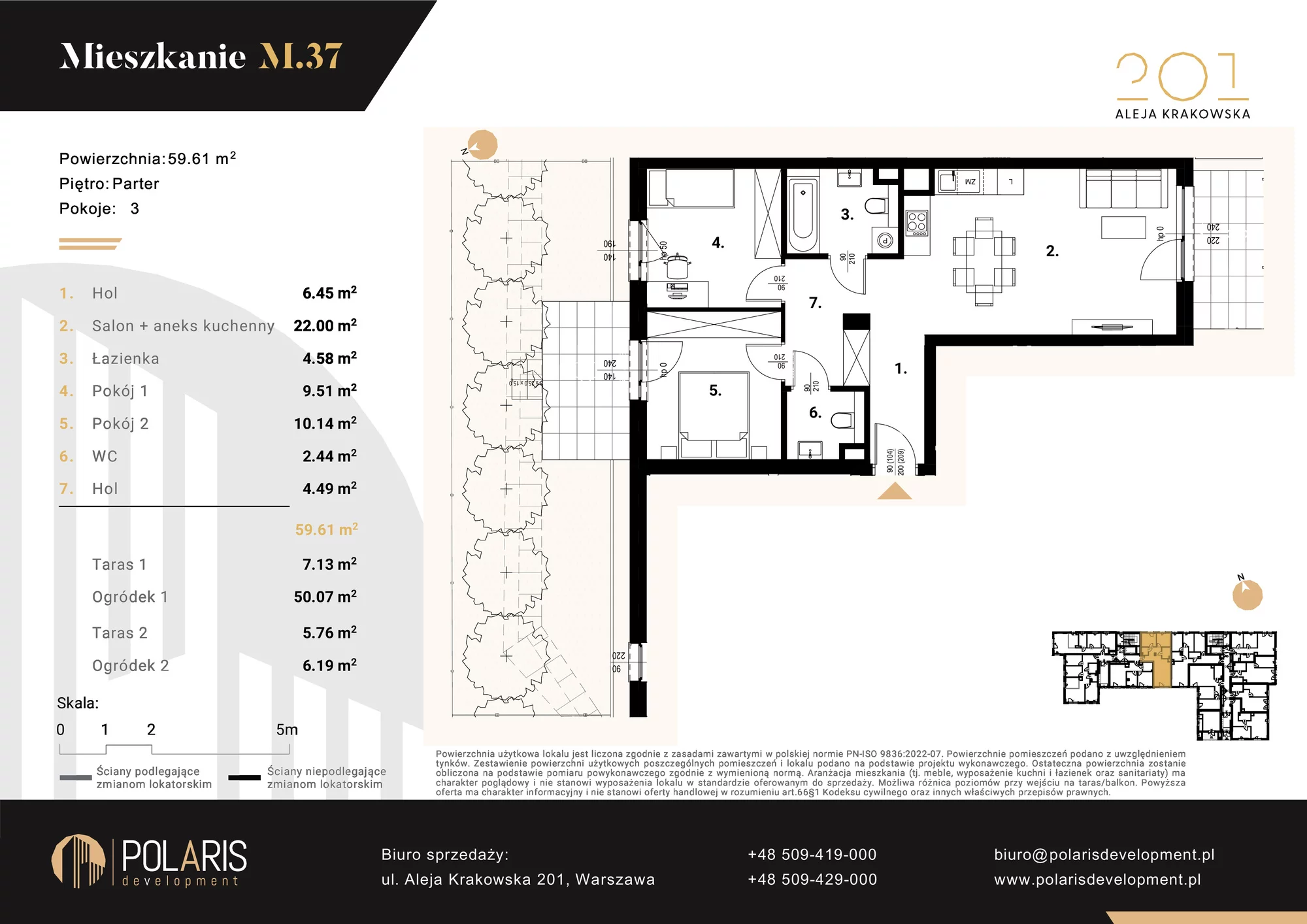 Mieszkanie 59,61 m², parter, oferta nr M37, Aleja Krakowska 201, Warszawa, Włochy, Raków, al. Krakowska 201