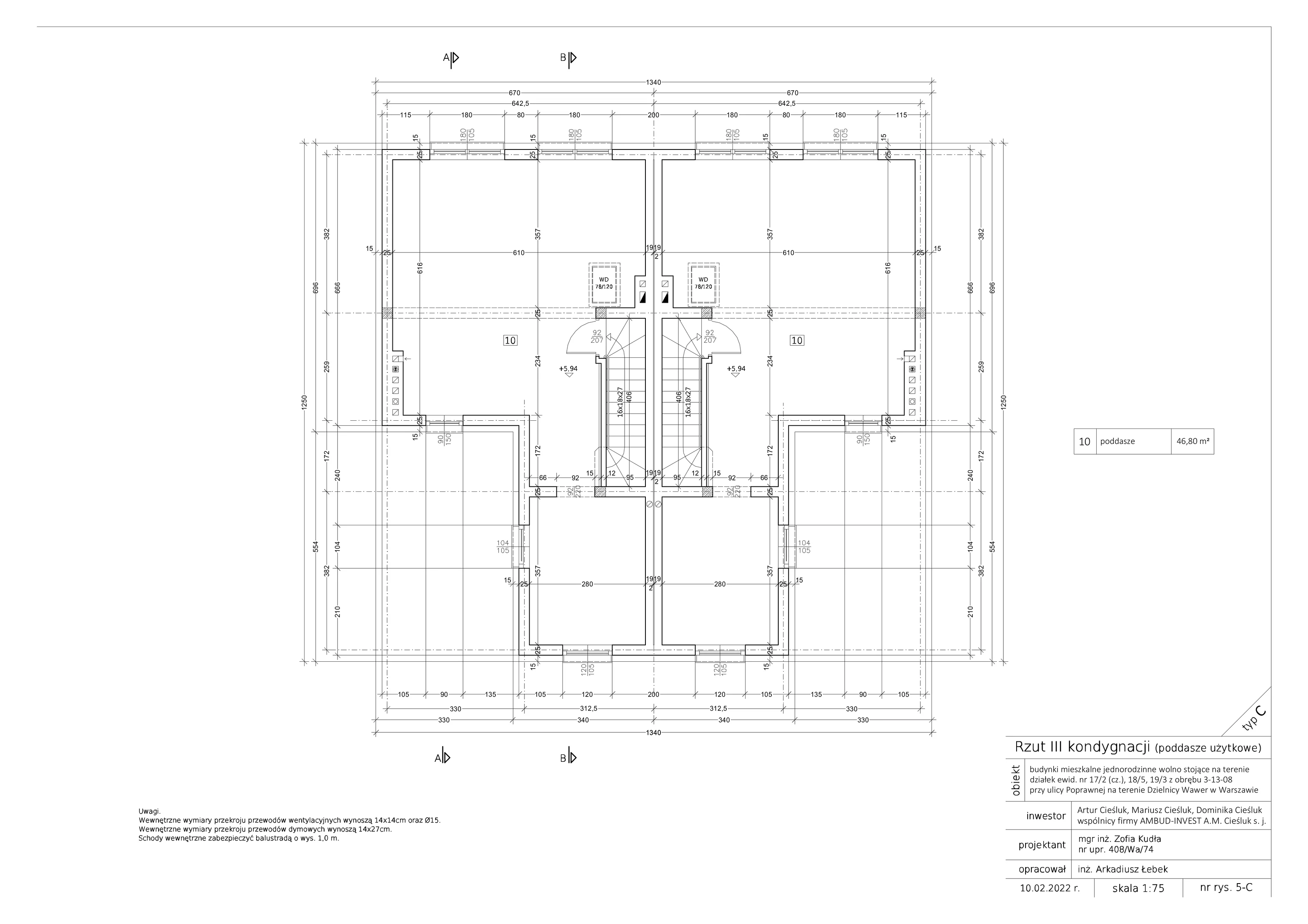 Dom 141,73 m², oferta nr N9A.2, Osiedle Gułowska, Warszawa, Wawer, Las, ul. Gułowska (przy ul. Poprawnej)