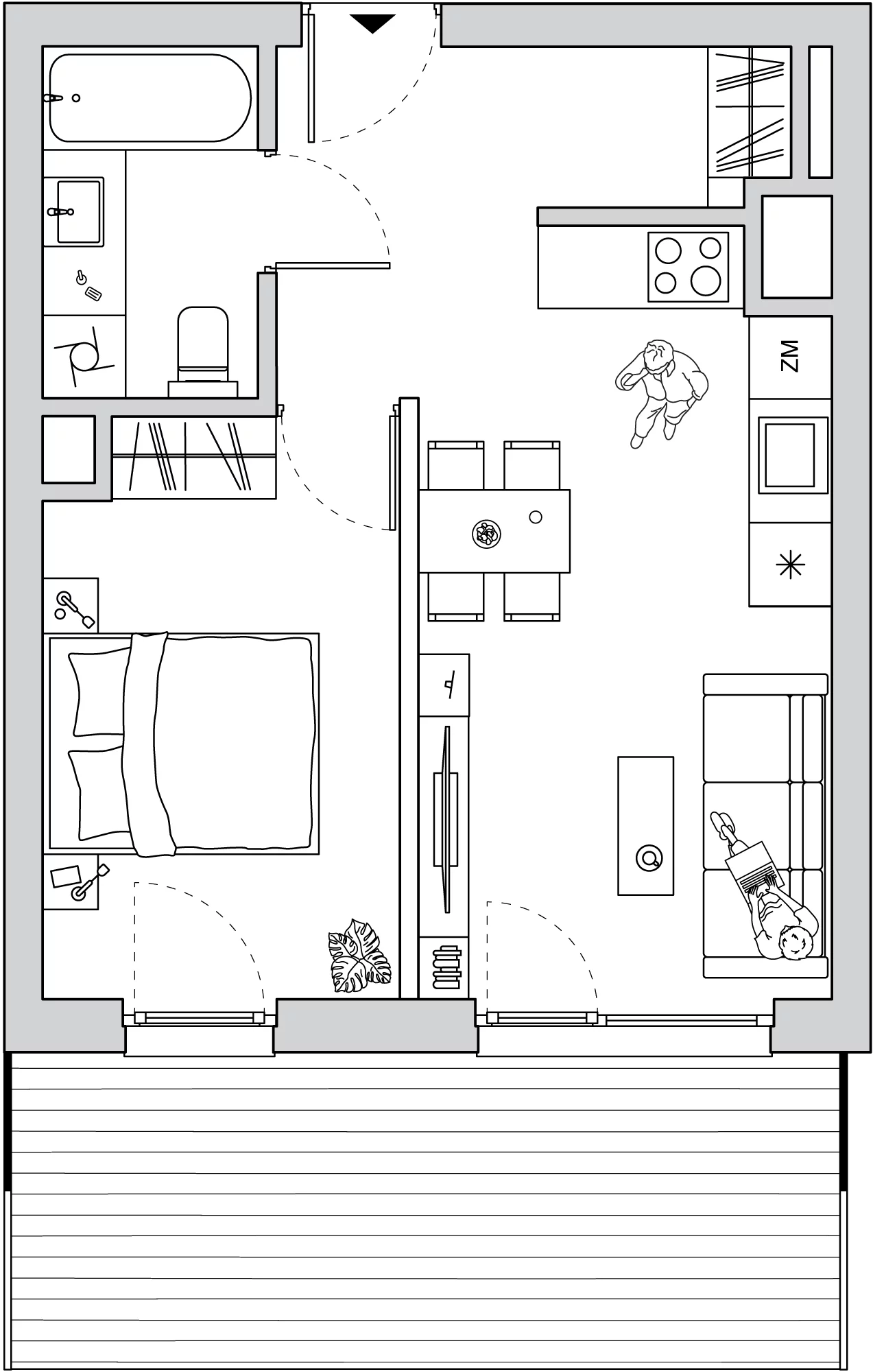 2 pokoje, mieszkanie 36,85 m², piętro 3, oferta nr A/CO-M17, Cosmo, Chorzów, Centrum, Klimzowiec, ul. Astrów 10