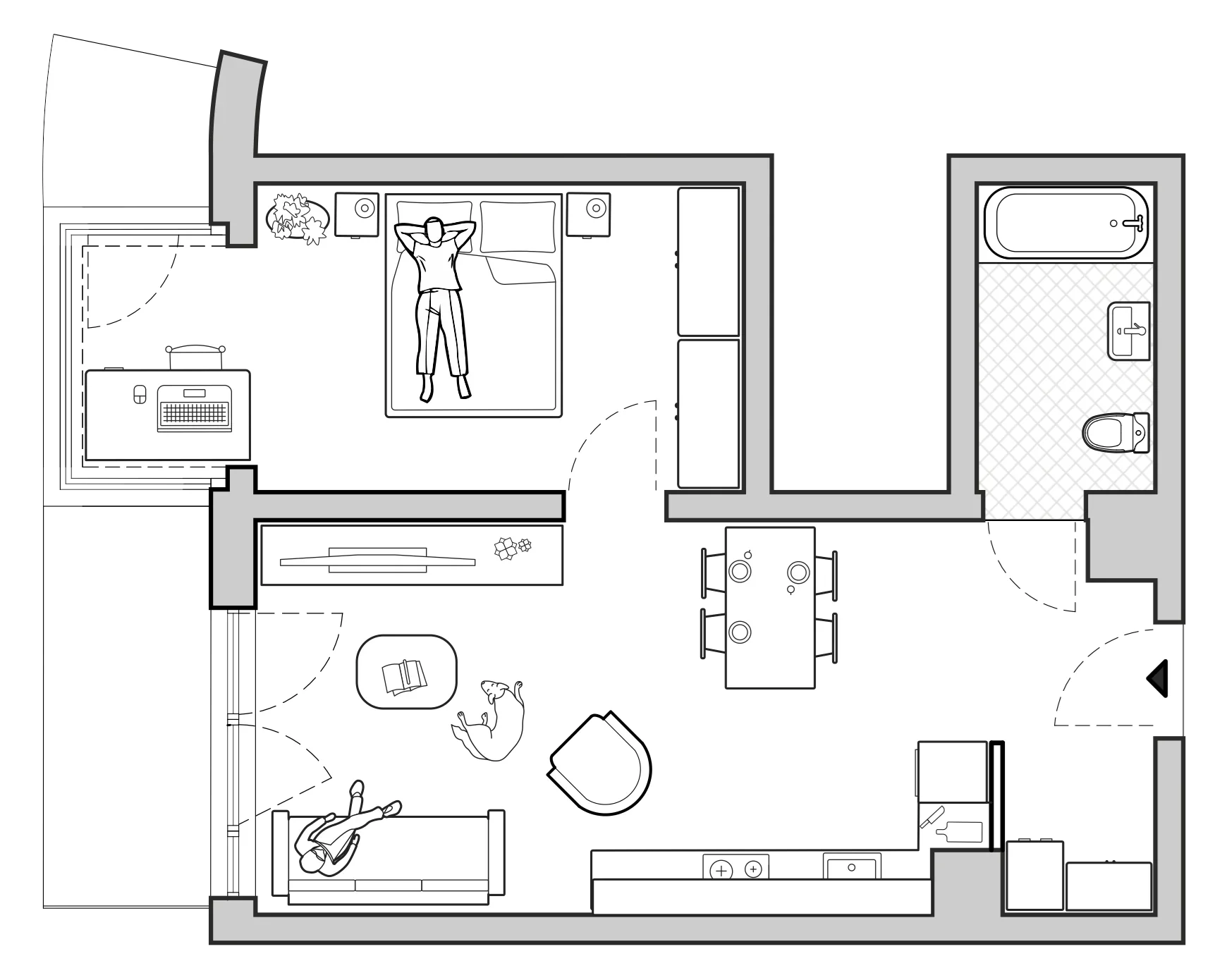 2 pokoje, mieszkanie 48,26 m², piętro 3, oferta nr A/BP-M50, Baja Piaśniki, Świętochłowice, ul. Sudecka 10