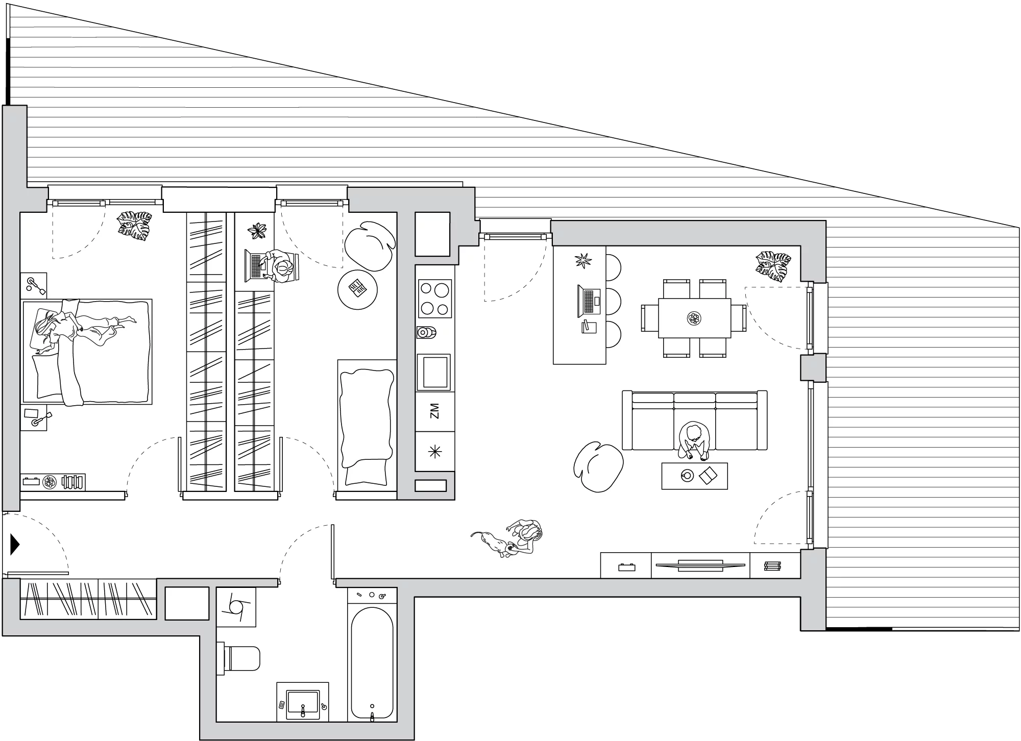 3 pokoje, mieszkanie 67,35 m², piętro 3, oferta nr A/CO-M14, Cosmo, Chorzów, Centrum, Klimzowiec, ul. Astrów 10