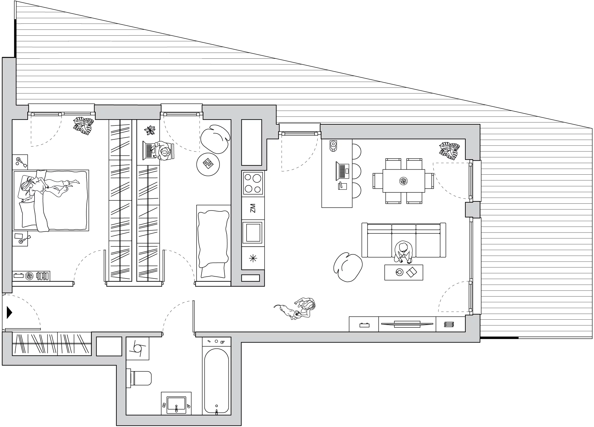 3 pokoje, mieszkanie 66,64 m², piętro 10, oferta nr A/CO-M56, Cosmo, Chorzów, Centrum, Klimzowiec, ul. Astrów 10