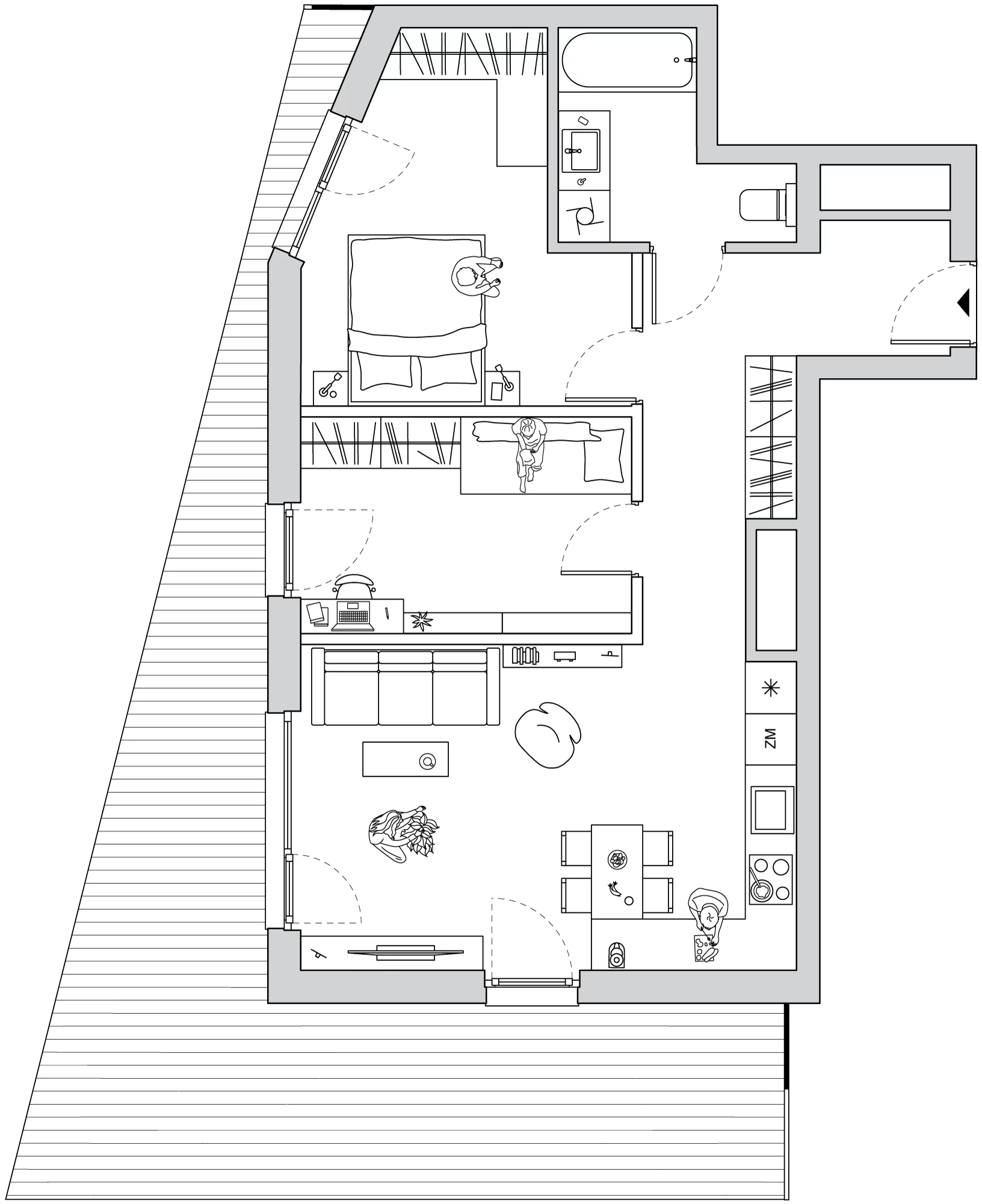 Mieszkanie 59,81 m², piętro 1, oferta nr A/CO-M6, Cosmo, Chorzów, Centrum, Klimzowiec, ul. Astrów 10