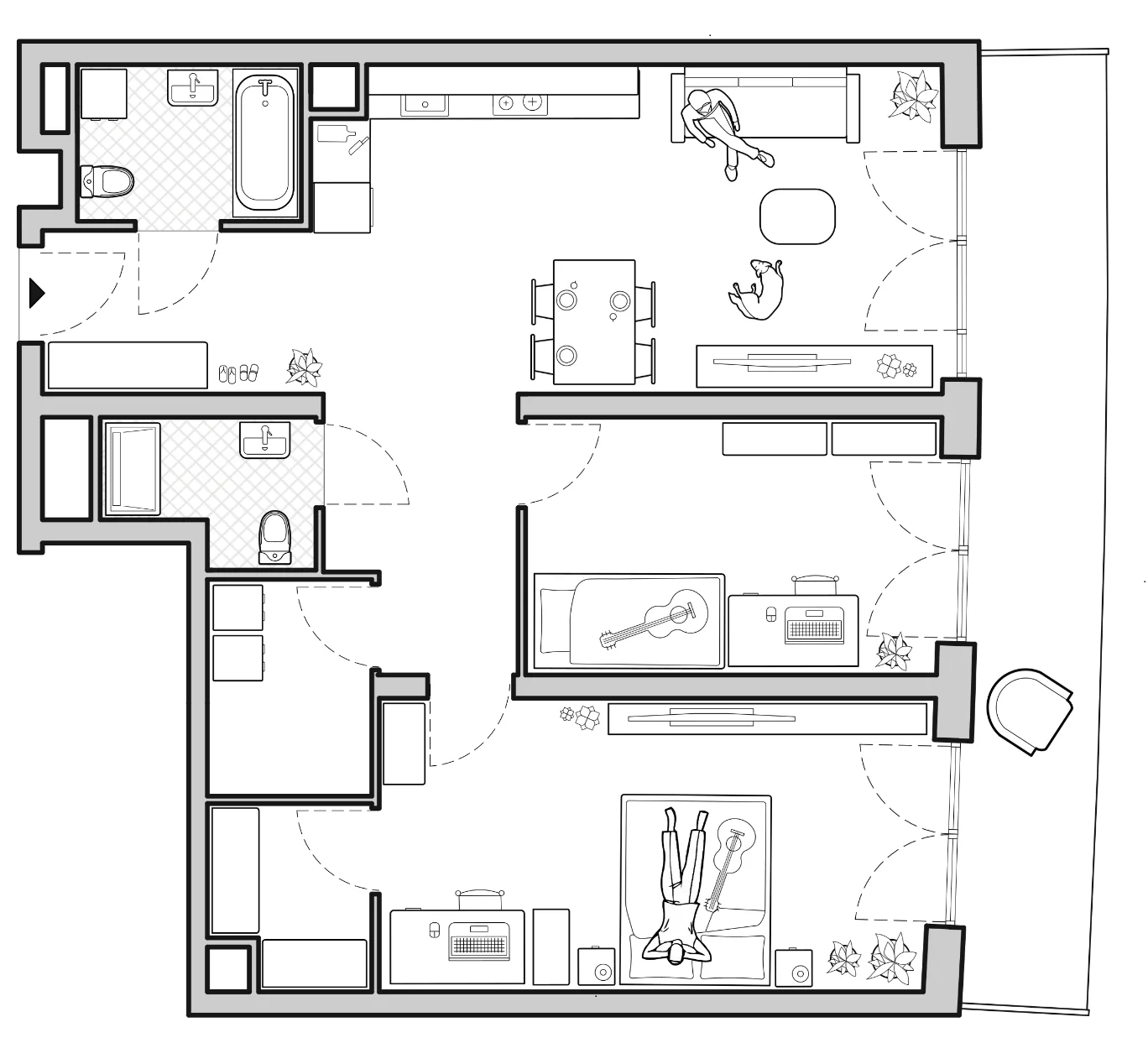 3 pokoje, apartament 78,74 m², parter, oferta nr A/BP-M06, Baja Piaśniki, Świętochłowice, ul. Sudecka 10
