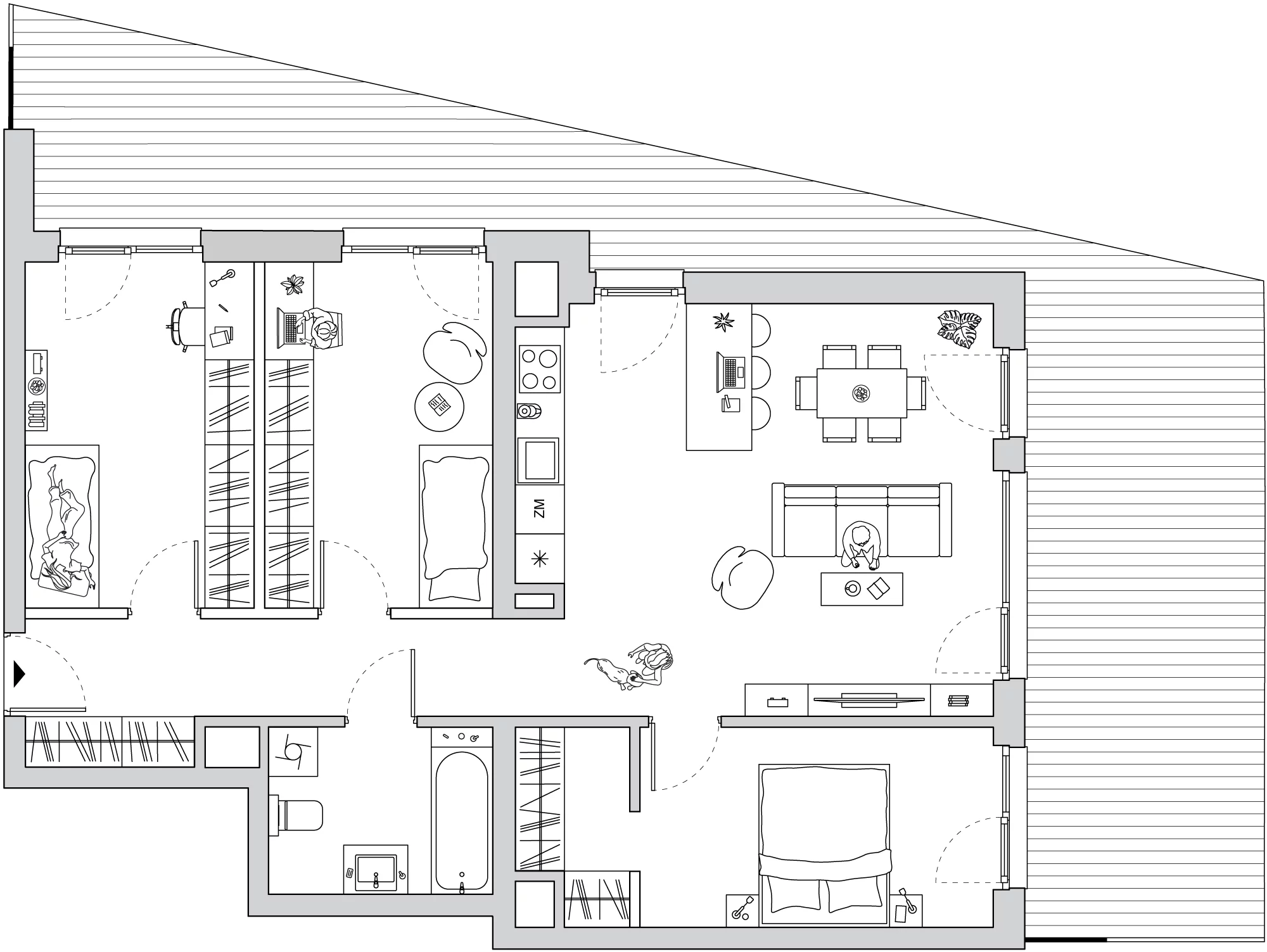 4 pokoje, mieszkanie 80,61 m², piętro 4, oferta nr A/CO-M20, Cosmo, Chorzów, Centrum, Klimzowiec, ul. Astrów 10