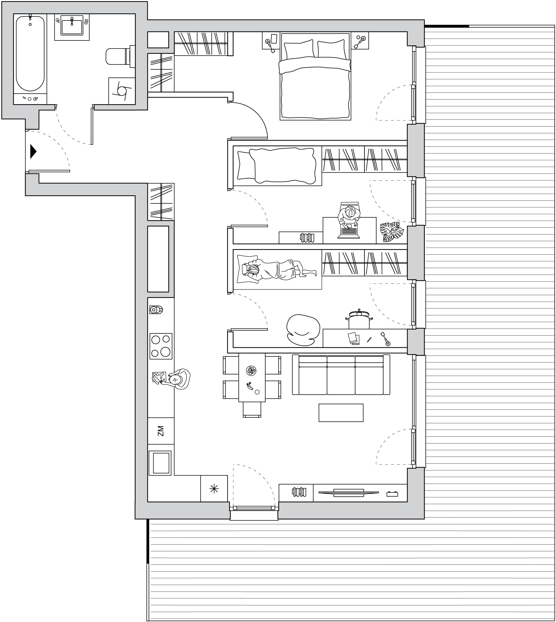 Mieszkanie 67,65 m², piętro 4, oferta nr A/CO-M21, Cosmo, Chorzów, Centrum, Klimzowiec, ul. Astrów 10