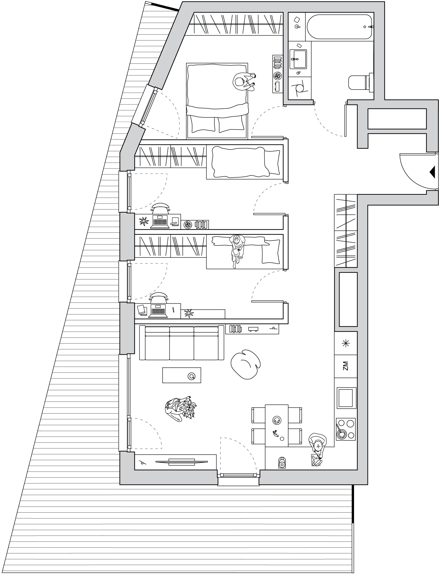 4 pokoje, apartament 66,38 m², piętro 8, oferta nr A/CO-M48, Cosmo, Chorzów, Centrum, Klimzowiec, ul. Astrów 10