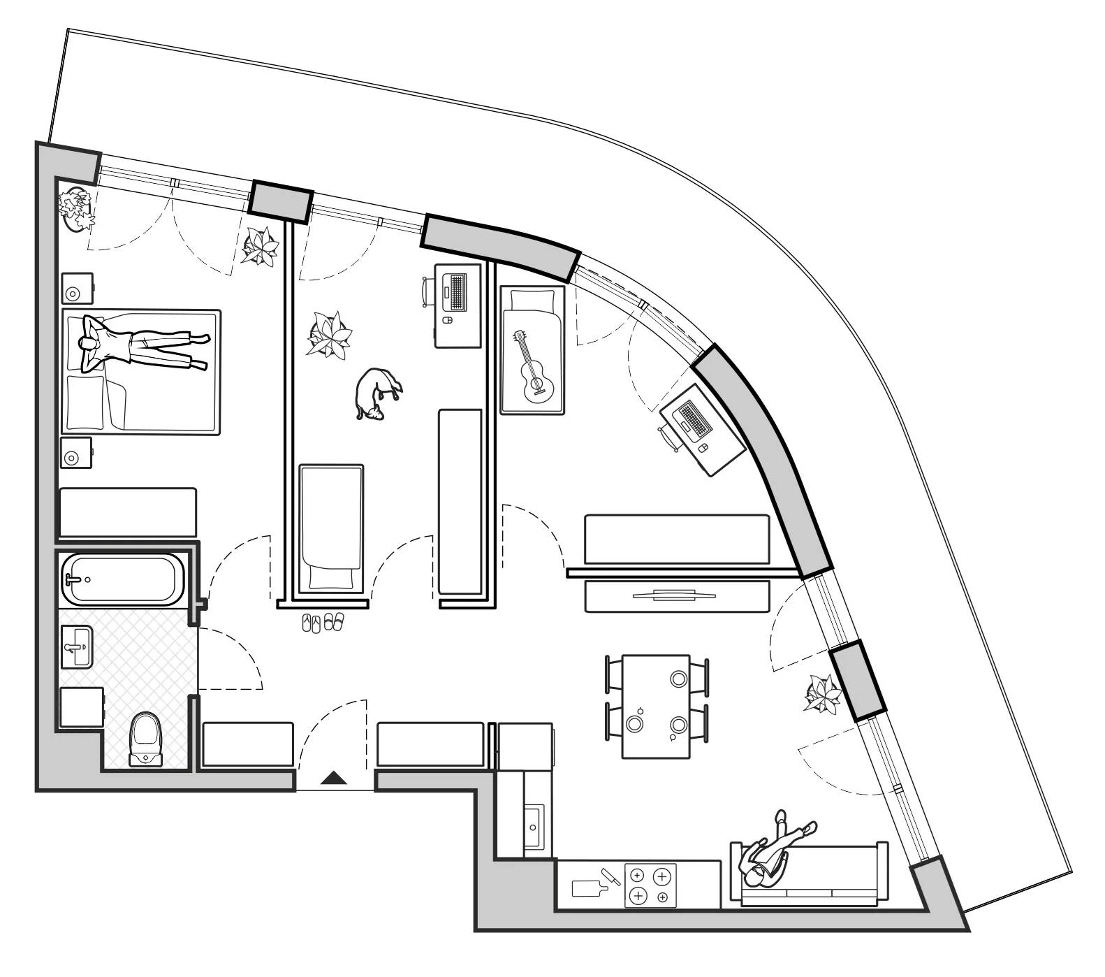 4 pokoje, mieszkanie 68,26 m², piętro 1, oferta nr A/BP-M25, Baja Piaśniki, Świętochłowice, ul. Sudecka 10