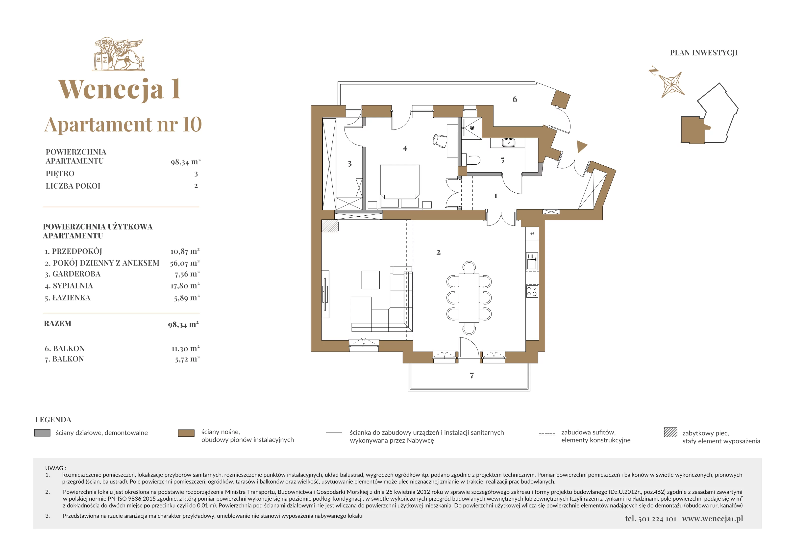 2 pokoje, apartament 98,34 m², piętro 3, oferta nr A10, Wenecja 1, Kraków, Stare Miasto, Piasek, ul. Wenecja / Garncarska