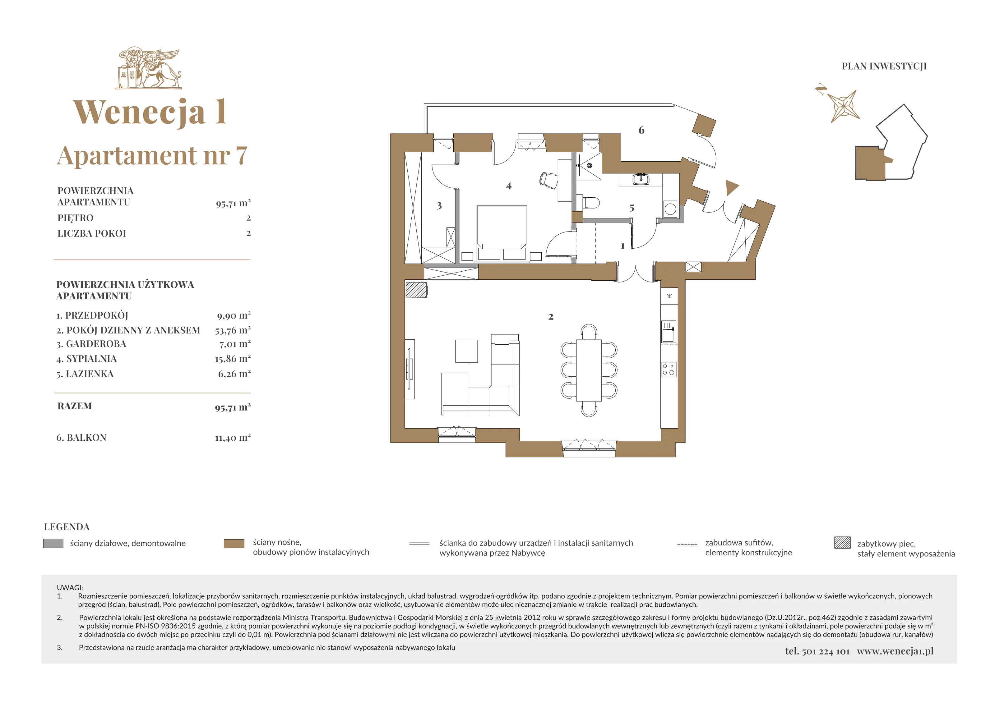 2 pokoje, apartament 95,71 m², piętro 2, oferta nr A7, Wenecja 1, Kraków, Stare Miasto, Piasek, ul. Wenecja / Garncarska