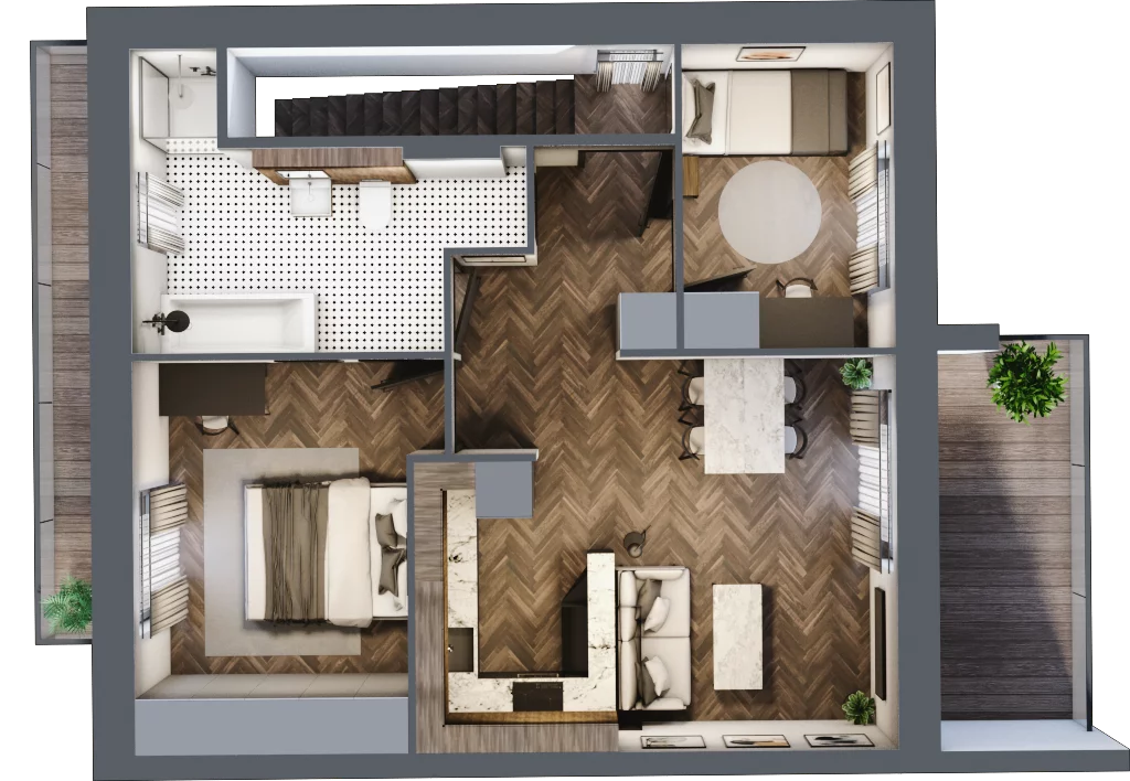 3 pokoje, mieszkanie 60,13 m², piętro 1, oferta nr M16, Osiedle Zygmunta, Łódź, Górna, ul. Zygmunta 140