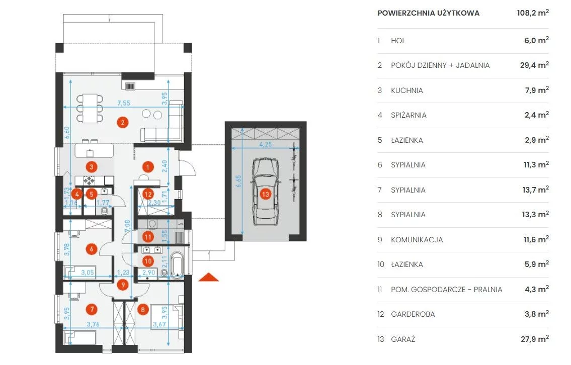 Dom na sprzedaż, 108,20 m², oferta nr MNO902967