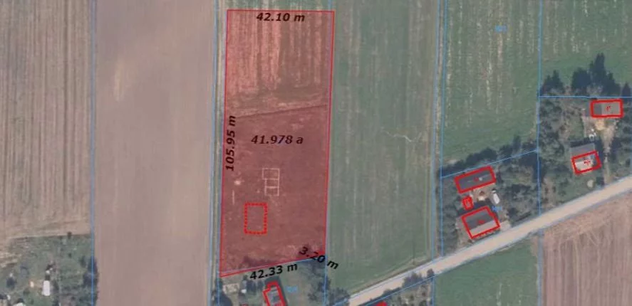 Działka 4 300,00 m², Mstowo, Sprzedaż