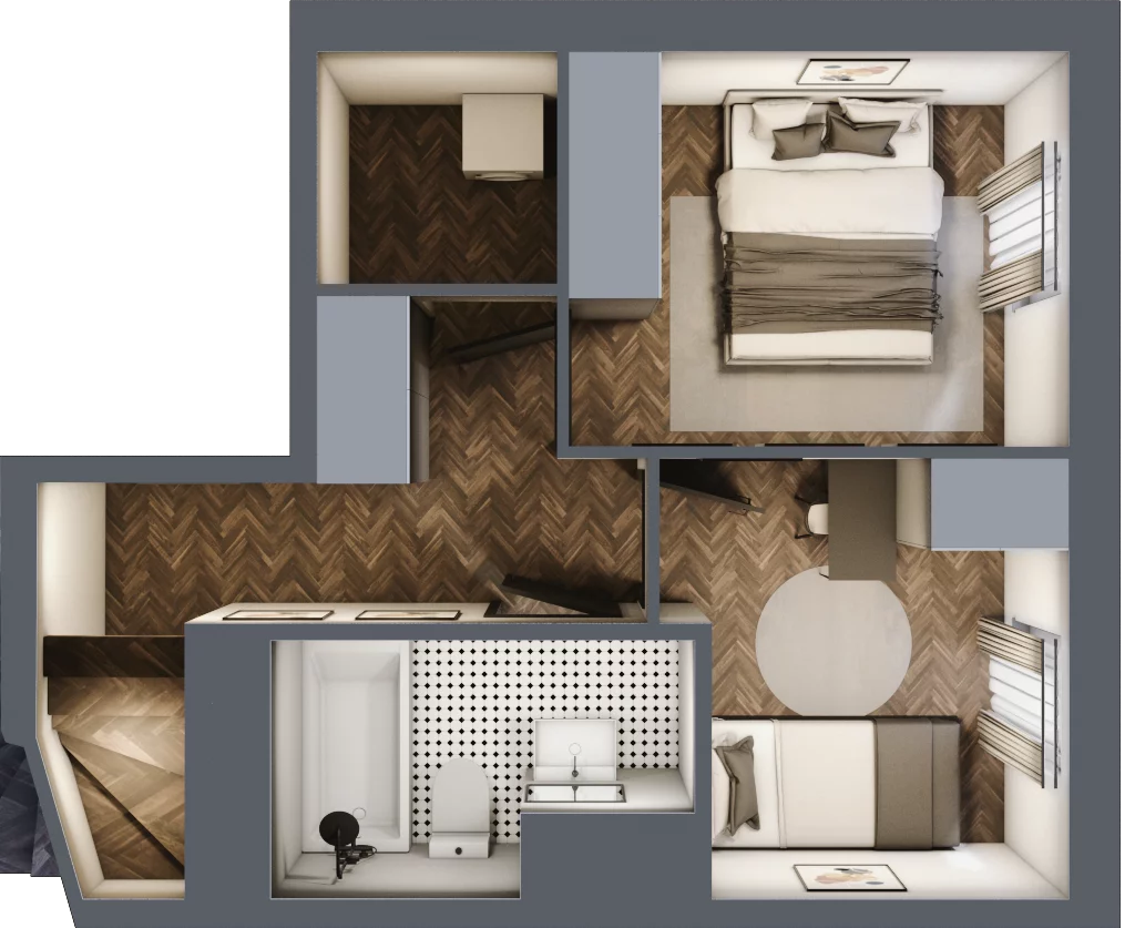 4 pokoje, mieszkanie 74,38 m², parter, oferta nr A3.1, Tarasy Moderno, Kraków, Łagiewniki-Borek Fałęcki, ul. Zbrojarzy