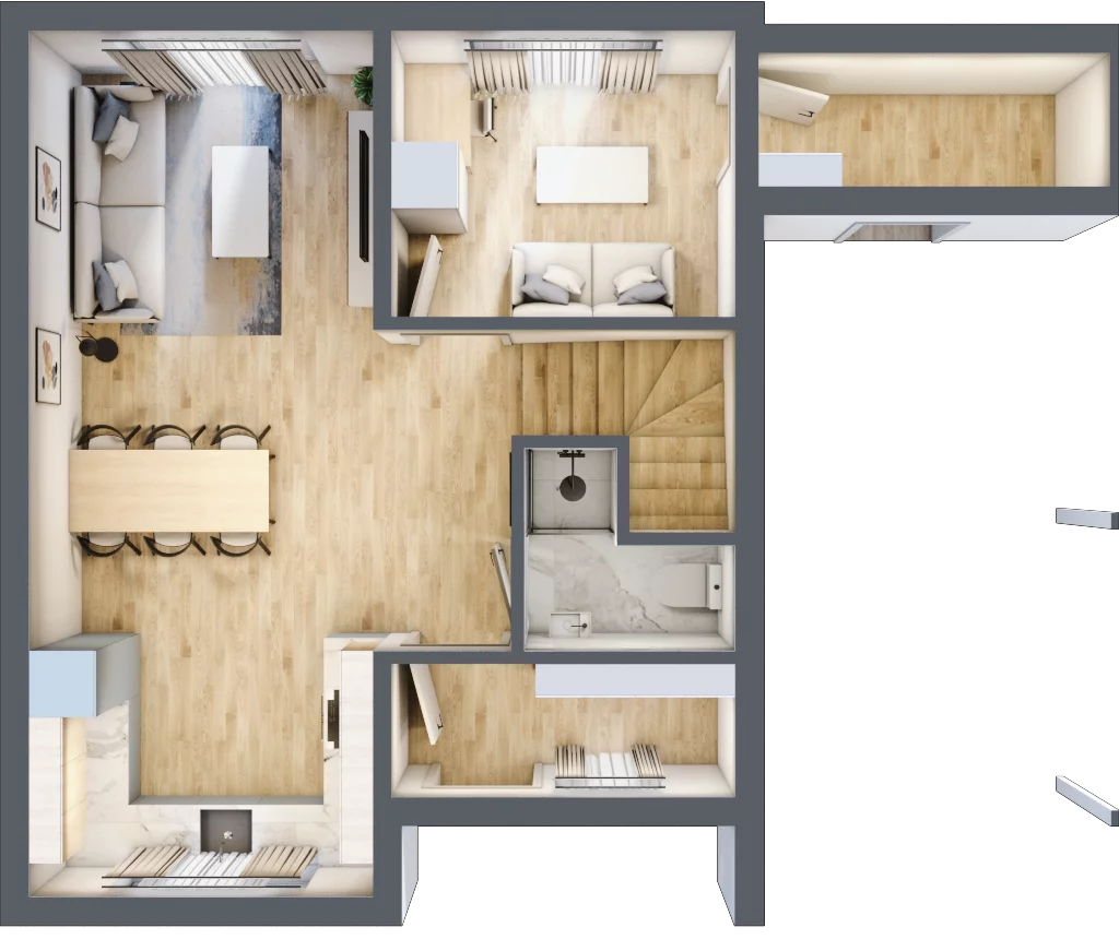 Dom 90,00 m², oferta nr 2B, Warszawskie Mazury, Serock, ul. Franciszka Marii Lanciego