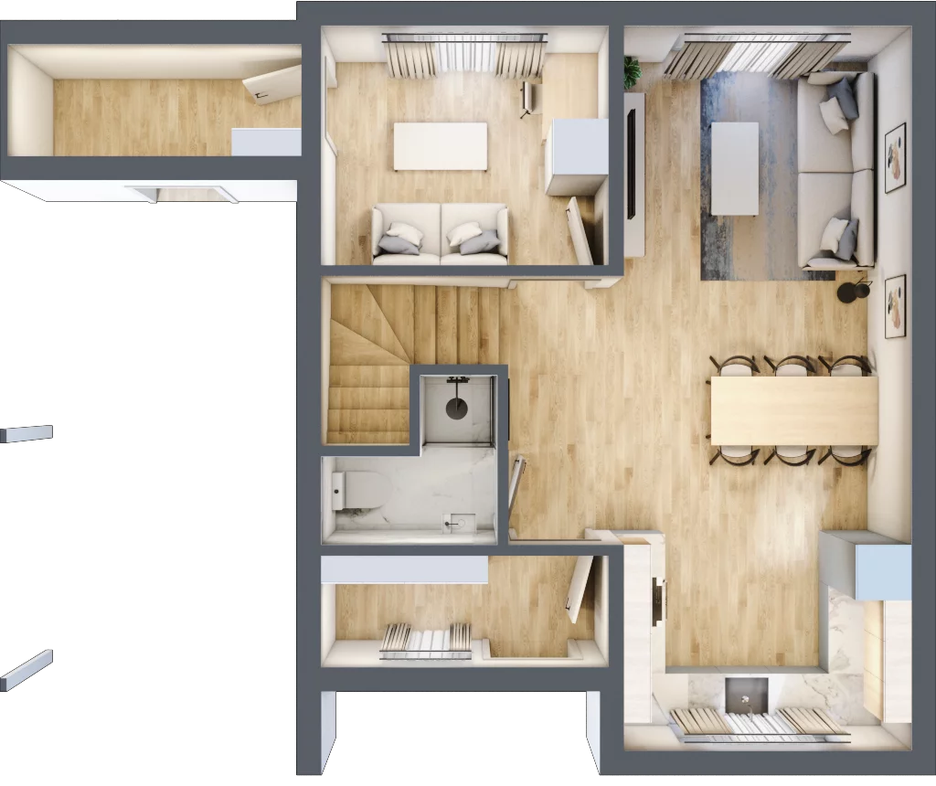 Dom 90,00 m², oferta nr 9B, Warszawskie Mazury, Serock, ul. Franciszka Marii Lanciego
