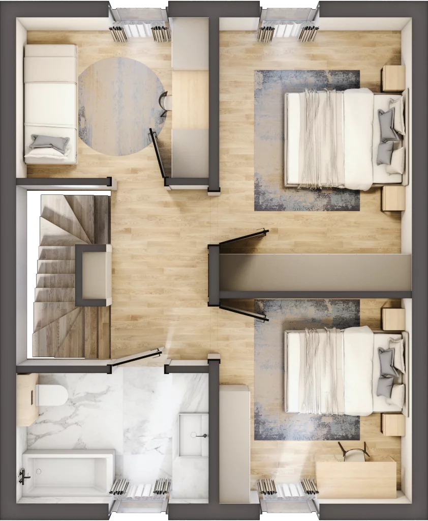 Dom 90,00 m², oferta nr 9B, Warszawskie Mazury, Serock, ul. Franciszka Marii Lanciego