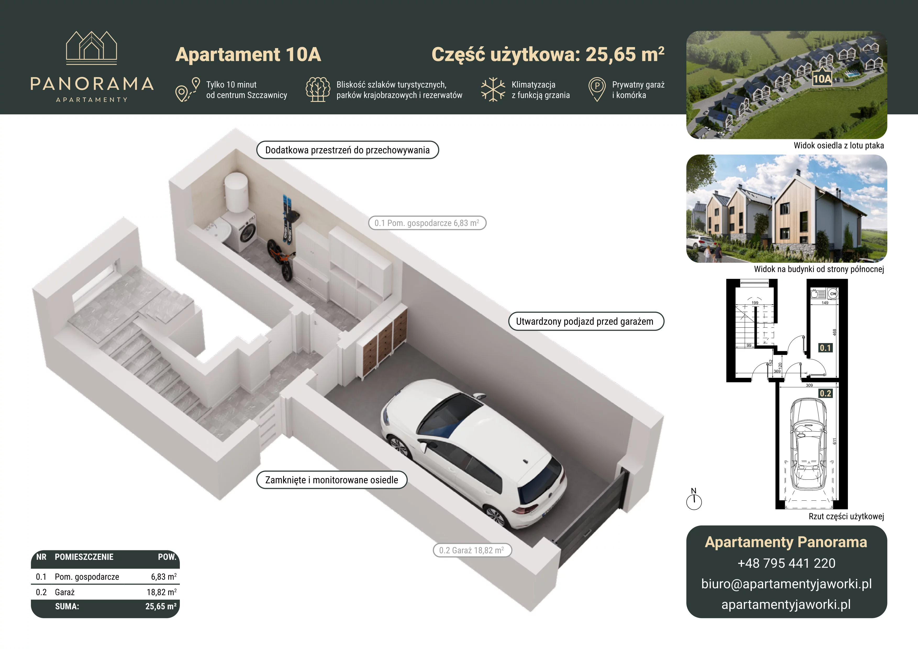 Apartament 78,67 m², parter, oferta nr 10A, Apartamenty Panorama, Jaworki, ul. Biała Woda