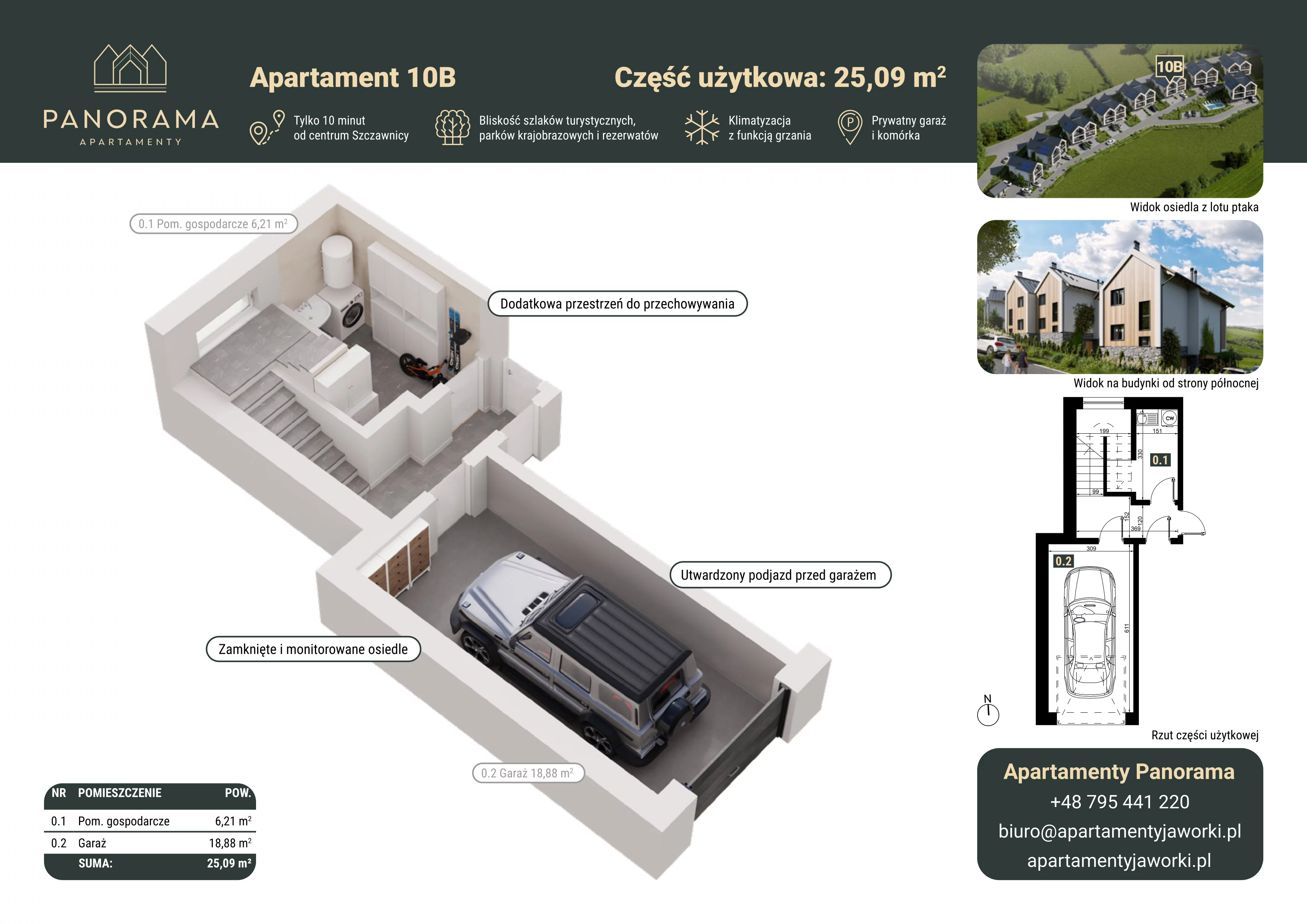 Apartament 77,93 m², piętro 1, oferta nr 10B, Apartamenty Panorama, Jaworki, ul. Biała Woda