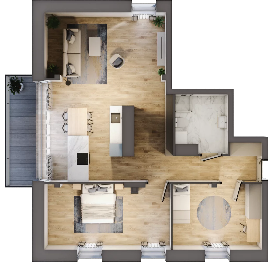 3 pokoje, apartament 86,80 m², piętro 3, oferta nr A9, Polanica Living, Polanica-Zdrój, ul. Bystrzycka