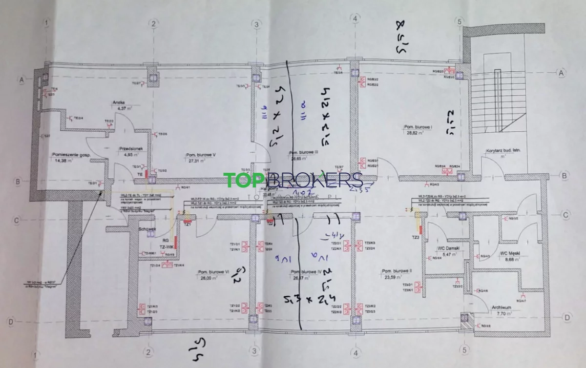 Biuro 250,00 m², oferta nr , TB#814916, Warszawa, Belwederska