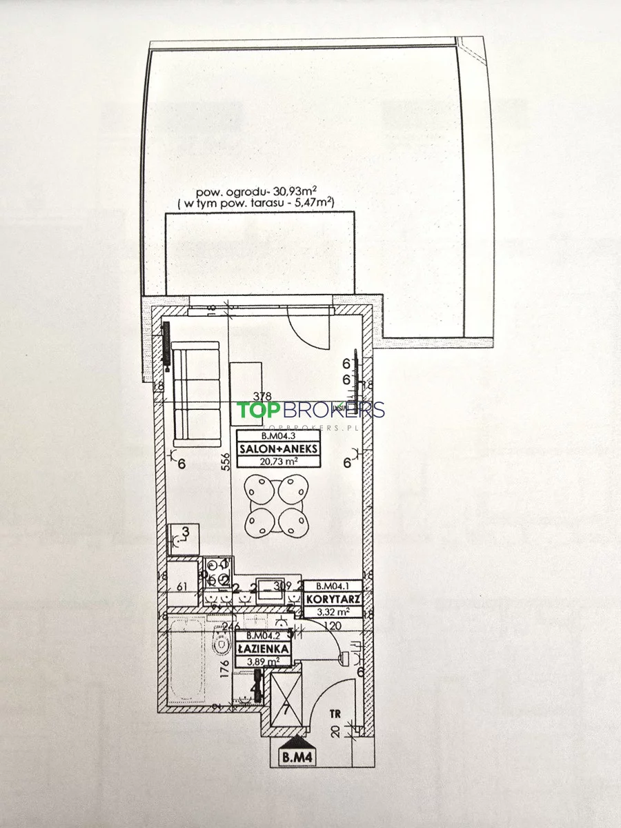 1 pokój, mieszkanie 27,94 m², parter, oferta nr , TB#978285870, Warszawa, Szlachecka