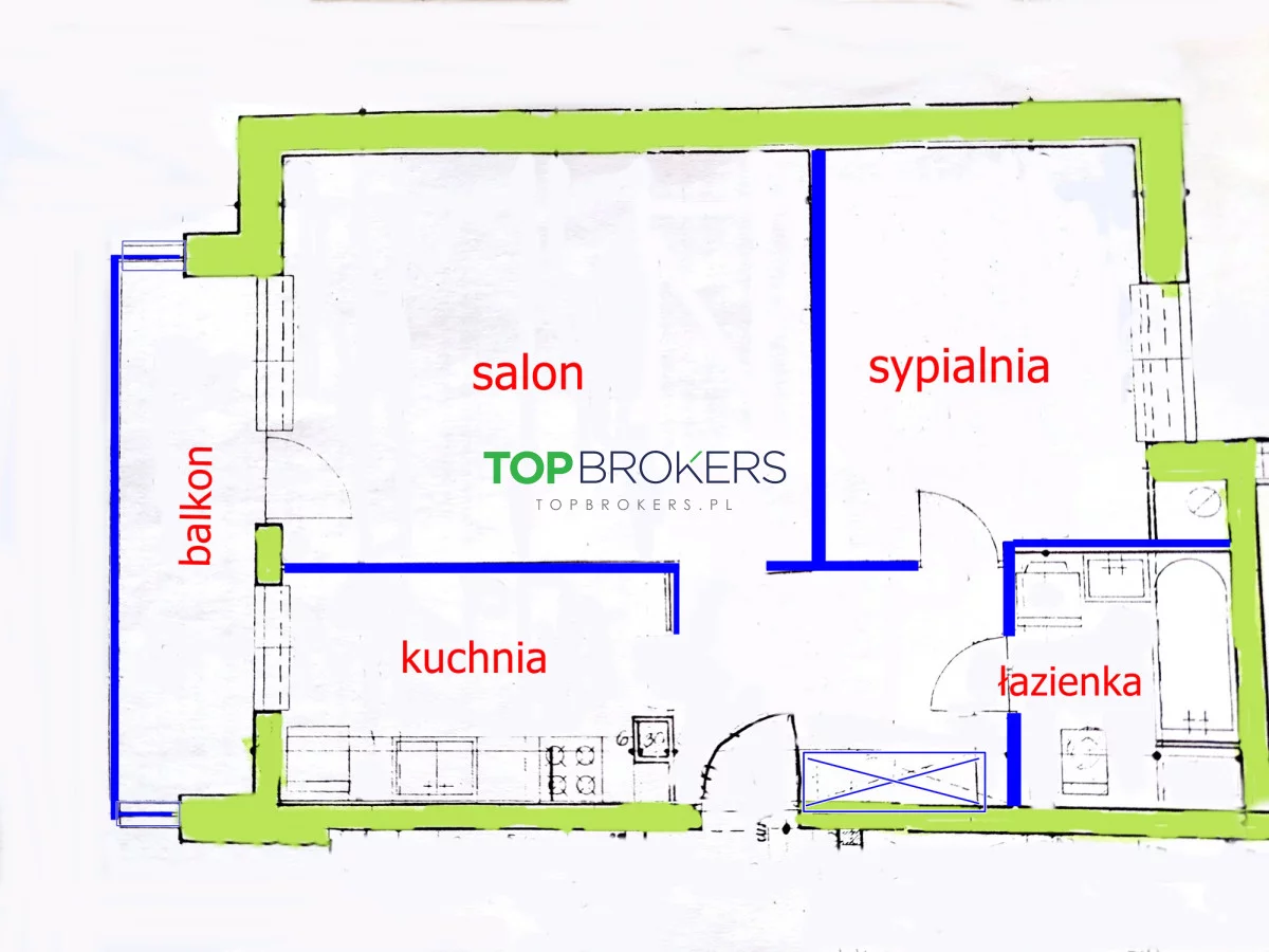 Mieszkanie dwupokojowe 52,00 m², Warszawa, Łukowska, Sprzedaż