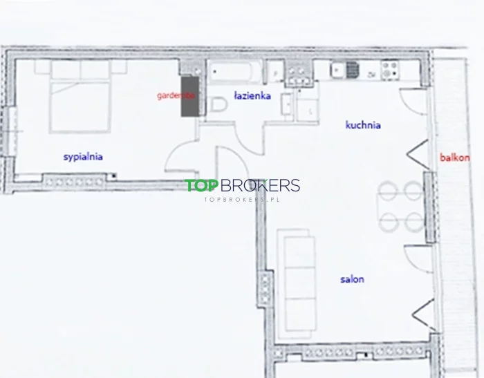 2 pokoje, mieszkanie 52,30 m², piętro 4, oferta nr , TB#667580004, Warszawa, Rakowiecka