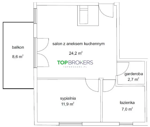 2 pokoje, mieszkanie 45,81 m², piętro 1, oferta nr , TB#847272, Warszawa, Włodarzewska