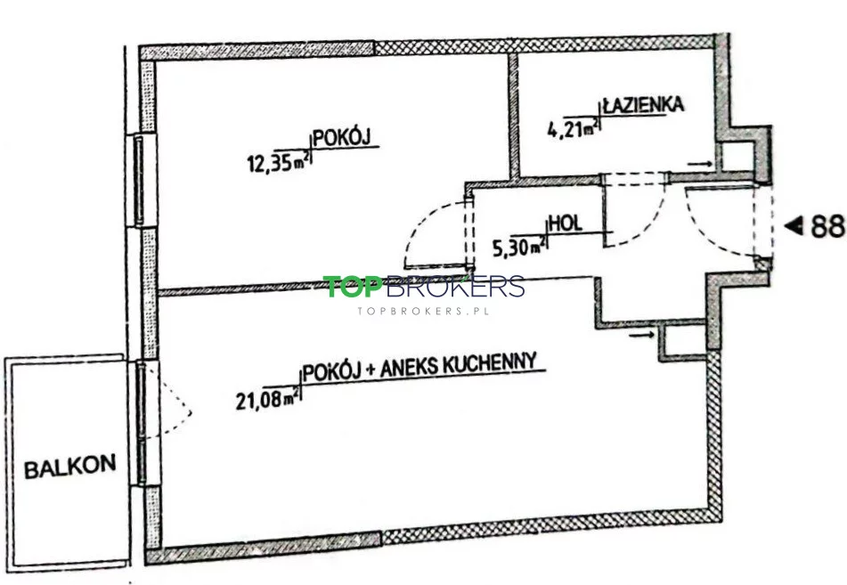 2 pokoje, mieszkanie 43,00 m², piętro 5, oferta nr , TB#813242559, Warszawa, Fort Wola