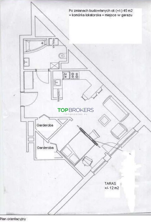 2 pokoje, mieszkanie 46,00 m², piętro 4, oferta nr , TB#279056, Warszawa, Zygmunta Słomińskiego